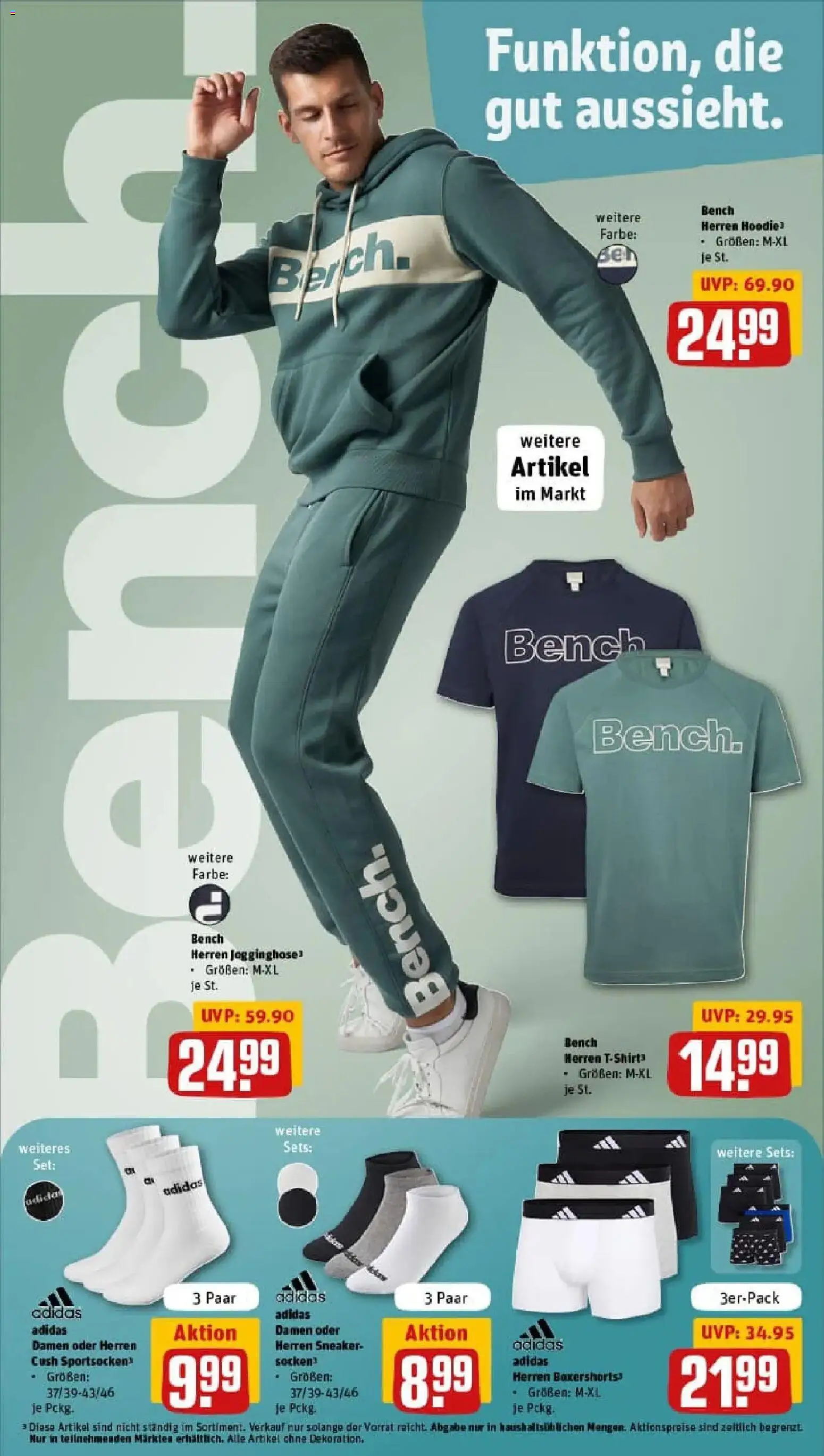 Rewe prospekt Bernau Bei Berlin / Schönow	 – gültig ab 26.01.2026 | Seite: 27 | Produkte: Jogginghose, Hoodie, Socken, Boxer