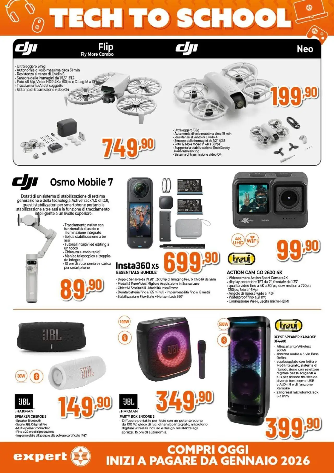 Volantino Expert del 14.08.2025 | Pagina: 15 | Prodotti: Altoparlante, MP3, Videocamera, Gioco