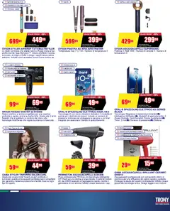 Anteprima del volantino Trony volantino Salerno valido a partire dal 19.03.2026 | Pagina: 10 | Prodotti: Generatore, Asciugacapelli, Spazzolino elettrico, Batteria