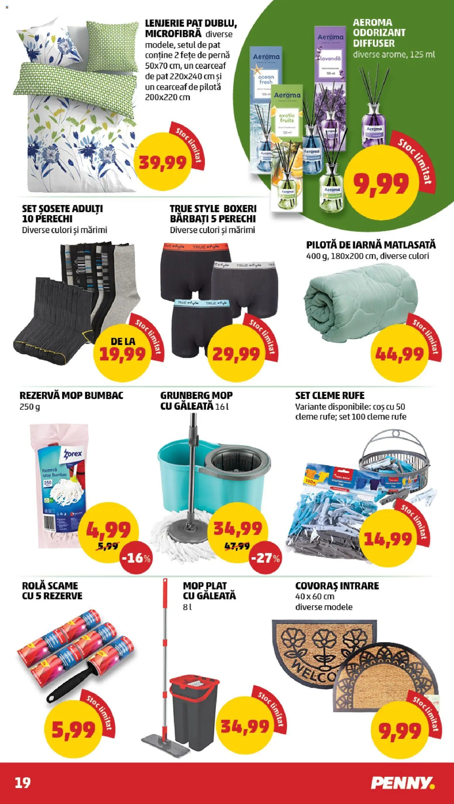 Noul catalog PENNY – valabil de la 04.03.2026 | Pagină: 19 | Produse: Delgeç, Pat, Pernă, Bisiklet Aparatları