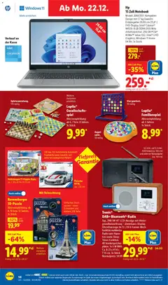 Lidl Prospekt Kornwestheim ab 22.12.2025 gültig | Seite: 24 | Produkte: Spiel, Notebook, Radio