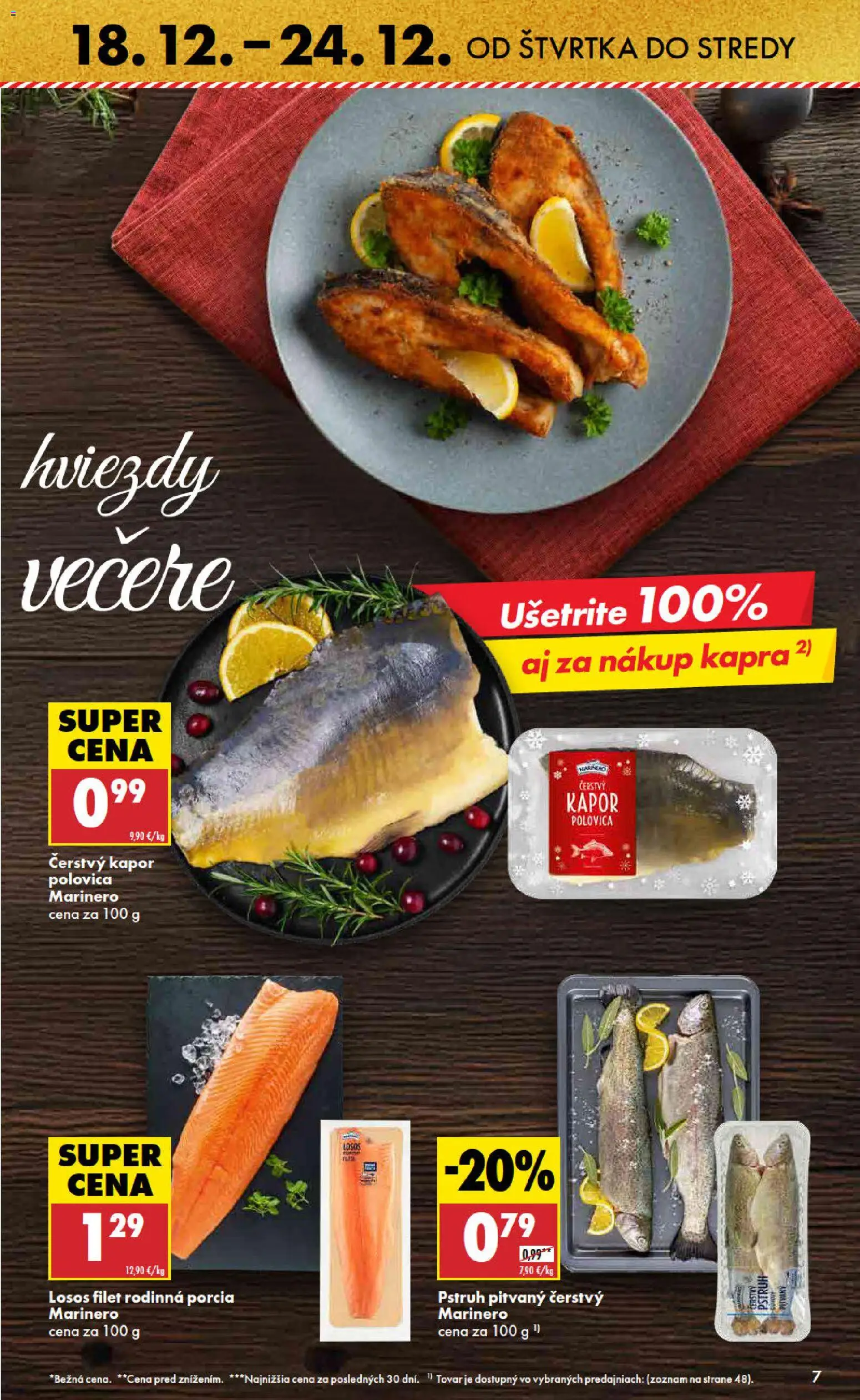 Nové Biedronka akcie – leták je platný od 18.12.2025 | Strana: 7 | Produkty: Pstruh, Losos