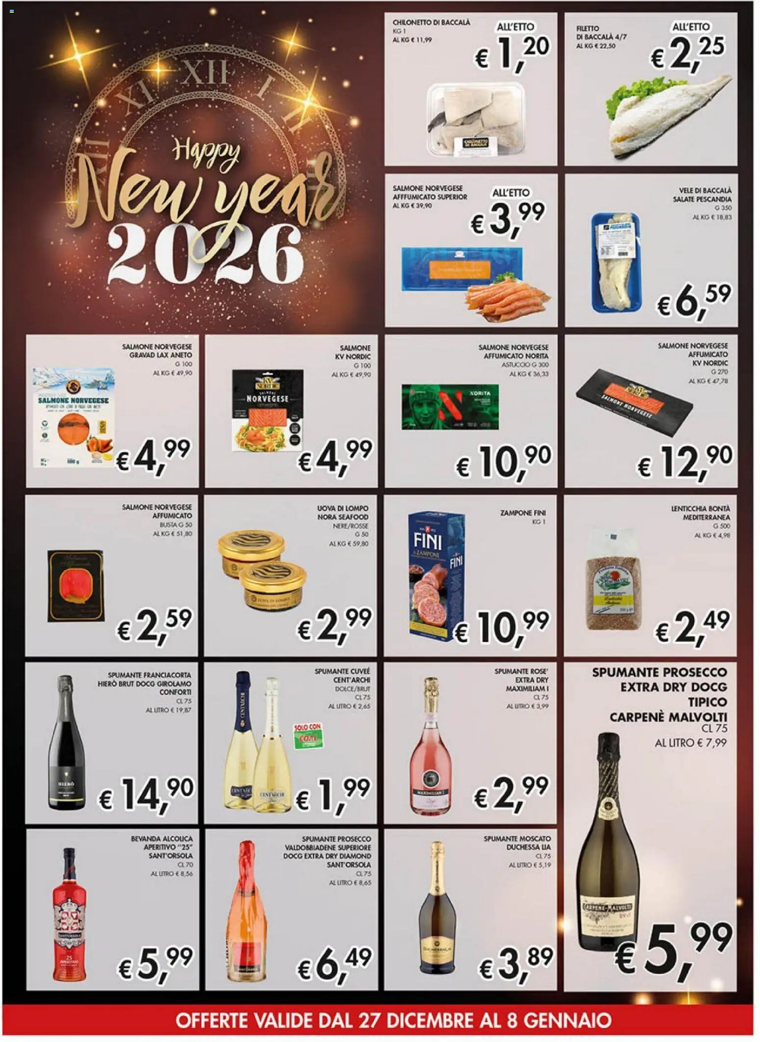 Volantino Coal del 27.12.2025 | Pagina: 10 | Prodotti: Prosecco, Spumante, Astuccio, Aperitivo