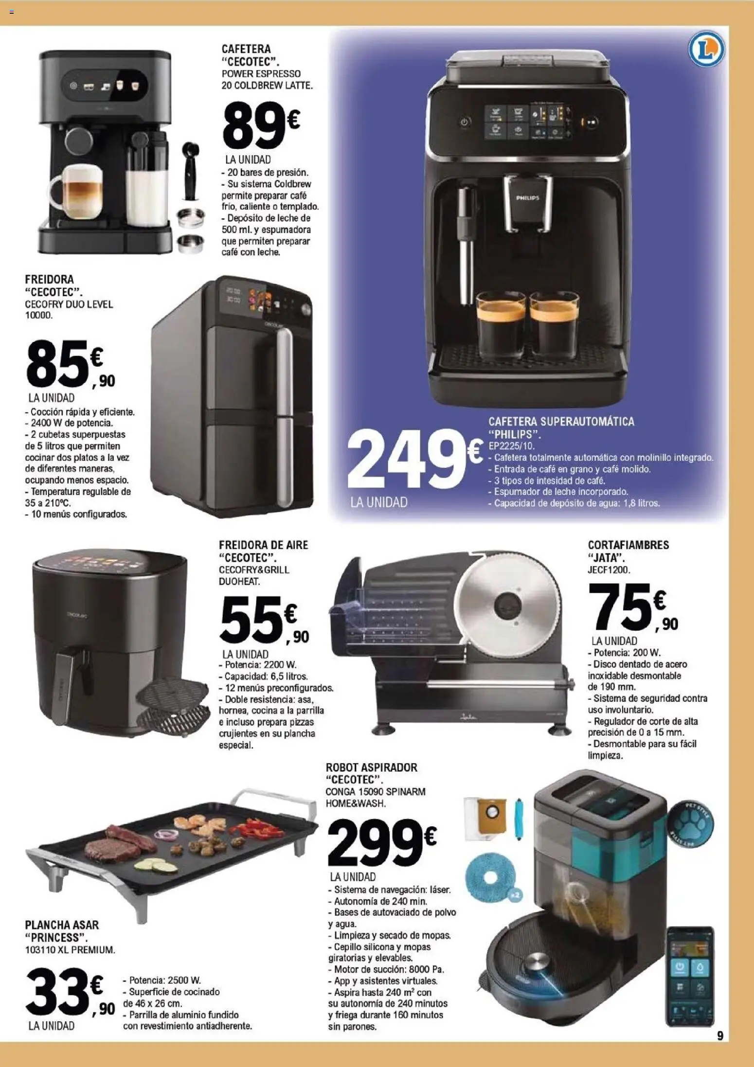 E.Leclerc folleto │ válido desde el 17.12.2025 | Página: 9 | Productos: Polvo, Leche, Plancha, Navegación