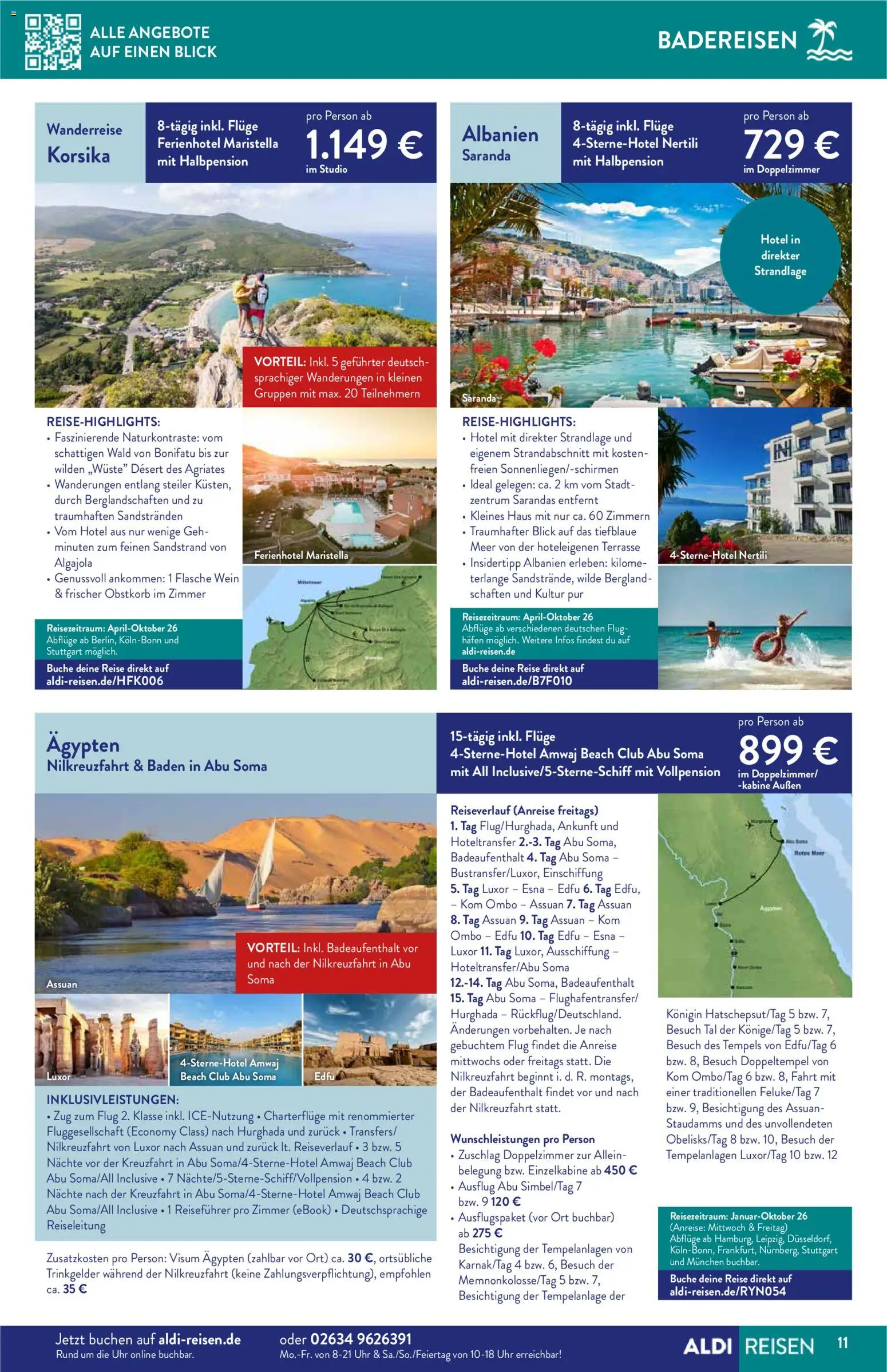 Aldi Reisen  Reisemagazin – gültig ab 01.12.2025 | Seite: 11