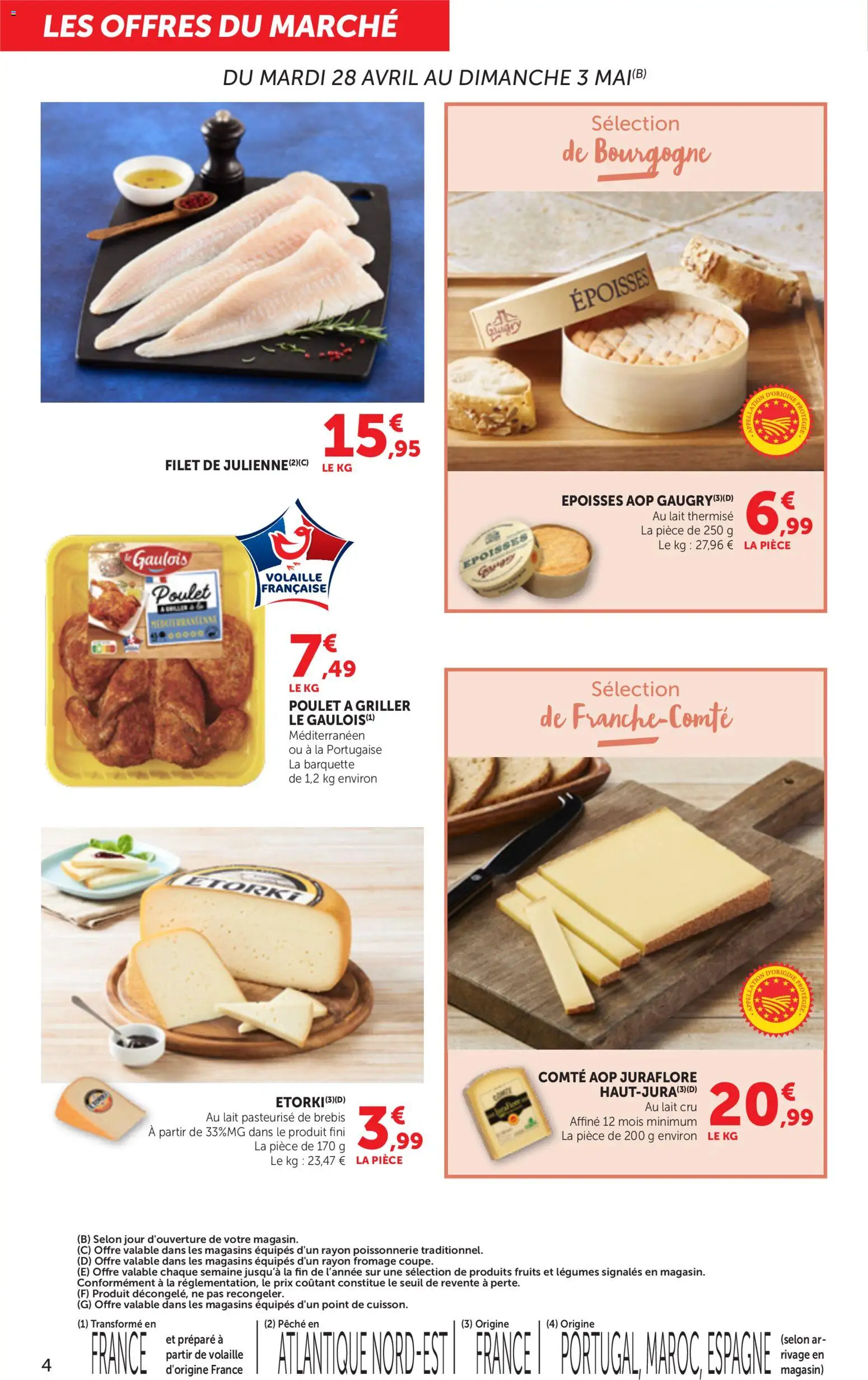 {H1} | Page: 4 | Produits: Volaille, Poissonnerie, Époisses, Fromage