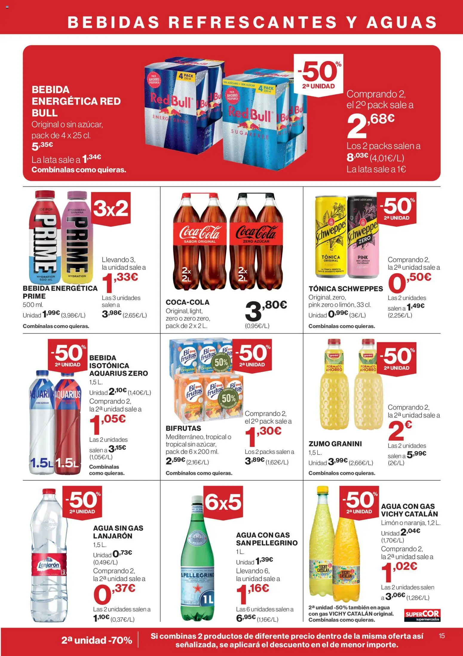 Supercor folleto │ válido desde el 12.02.2026 | Página: 15 | Productos: Agua con gas, Ροζ πιπέρι