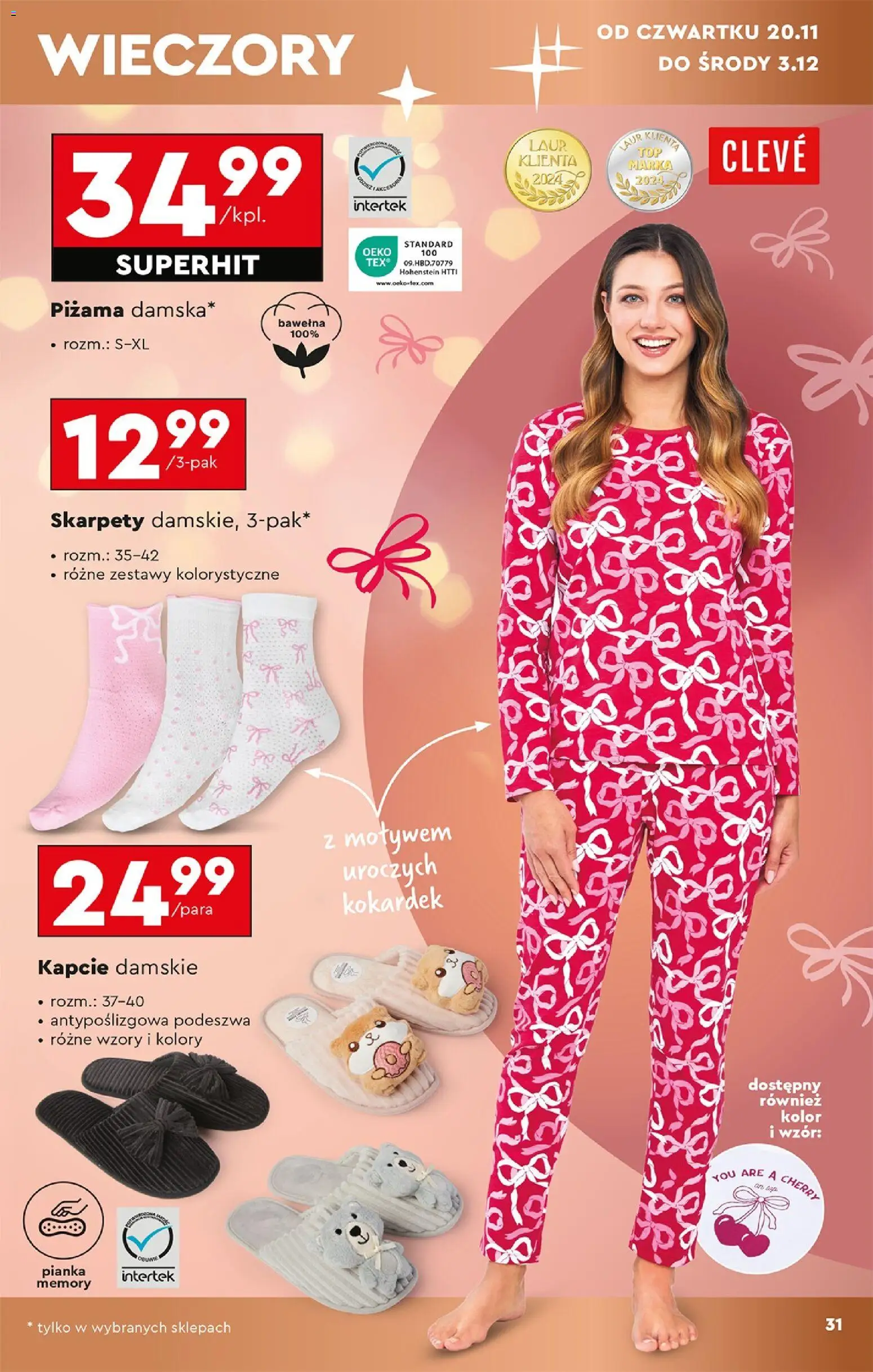 Biedronka Black Friday od 15.11.2025 | Strona: 33 | Produkty: Skarpety, Piżama, Kapcie