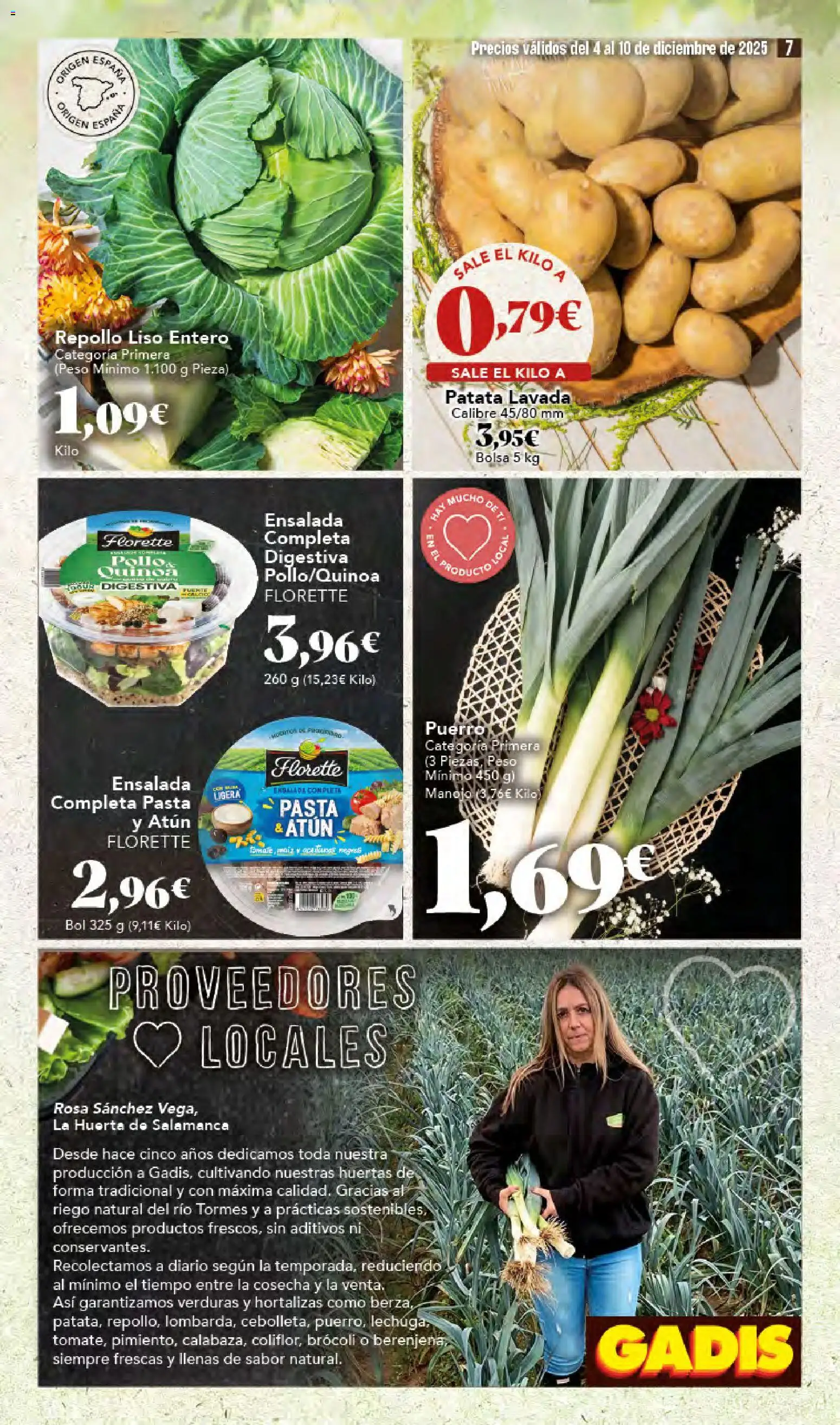 Gadis - folleto │ válido desde el 04.12.2025 | Página: 7 | Productos: Pasta, Ensalada, Bolsa, Peso