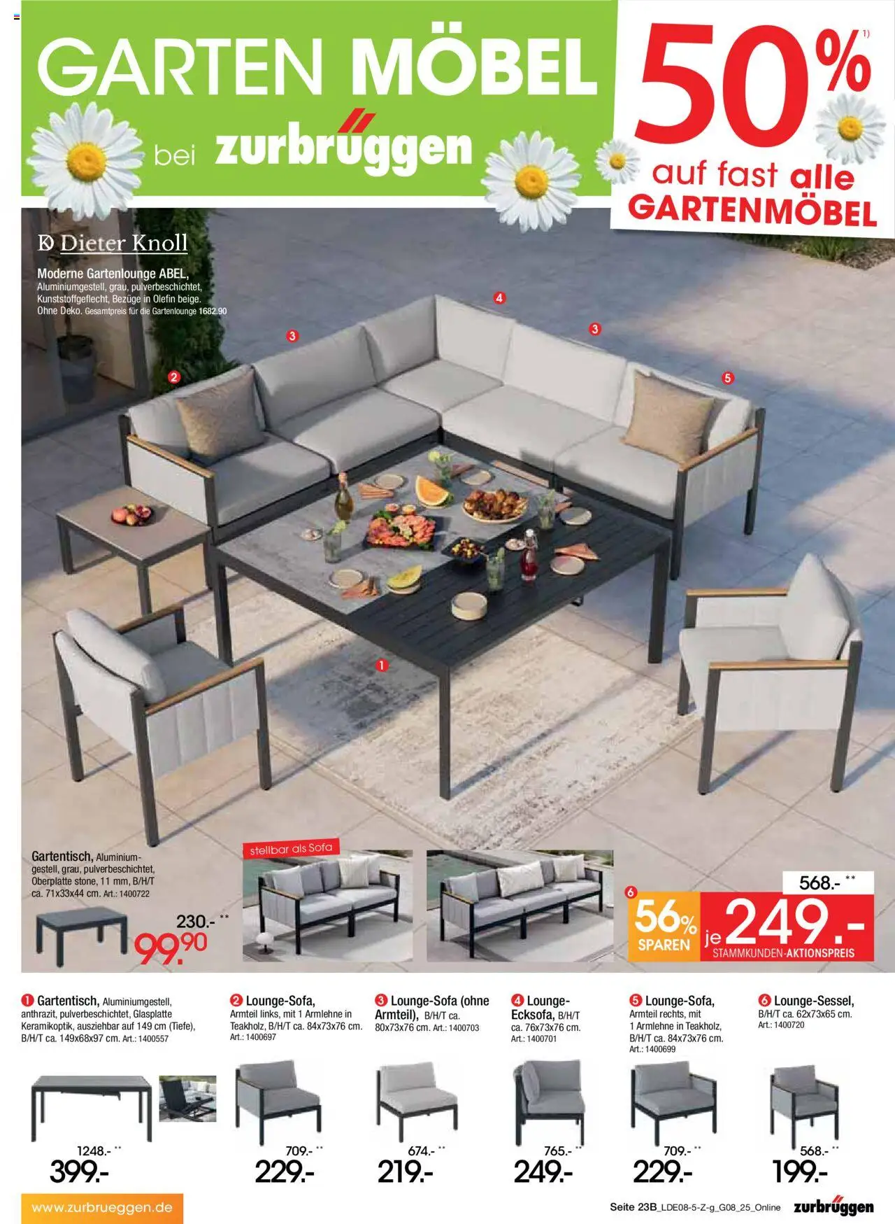 Zurbrüggen Prospekt Bonus Sonder-Tage - gültig ab dem 02.08.2025 | Seite: 41 | Produkte: Sofa, Gartenmöbel