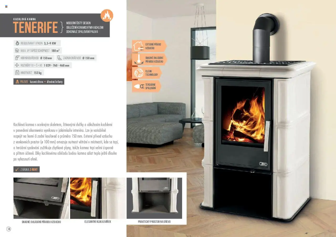 Mountfield katalog - Kamna od 23.10.2024 | Strana: 14 | Produkty: Dřevěné brikety, Brikety, Salát