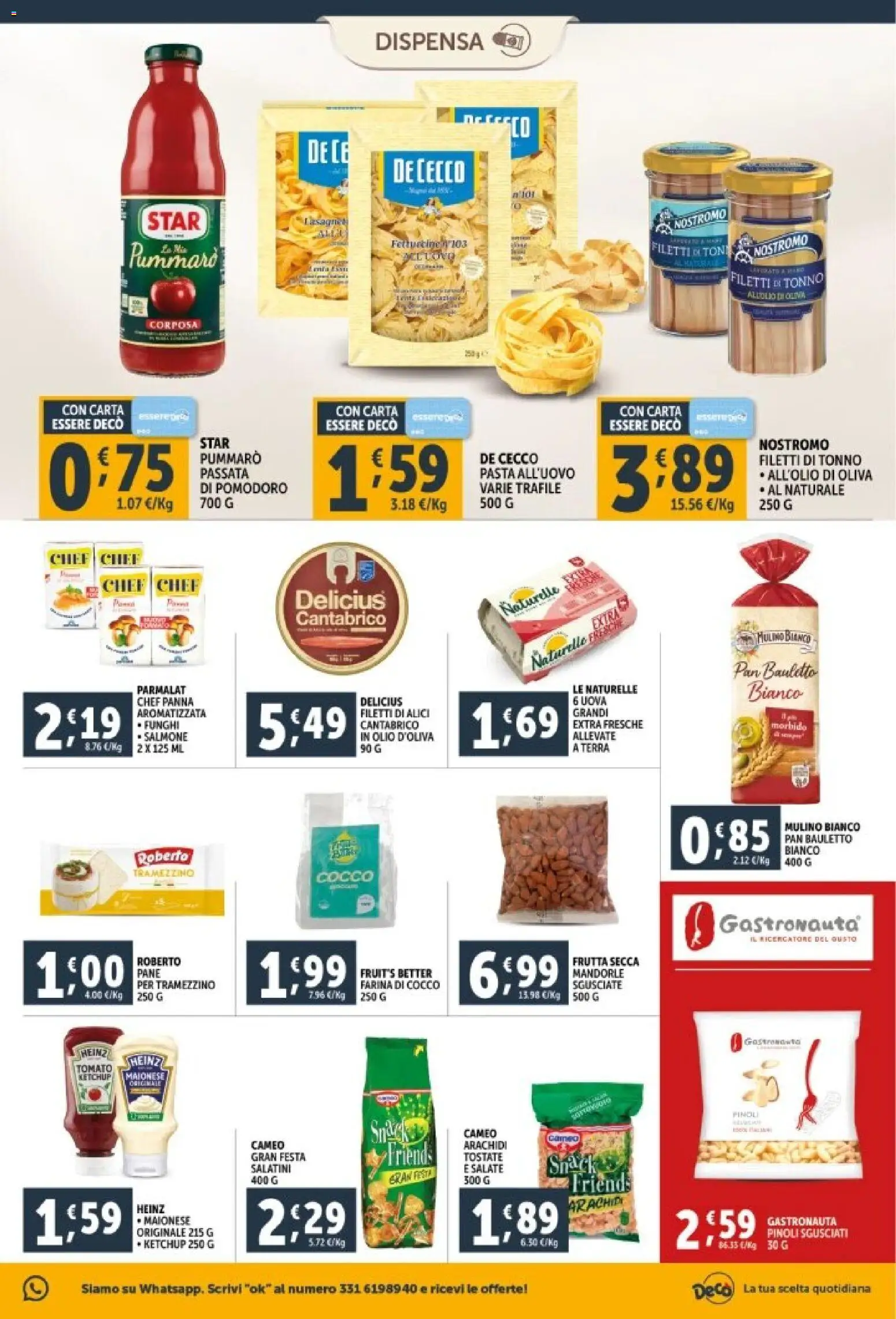 Volantino Decò del 29.12.2025 | Pagina: 19 | Prodotti: Panna, Farina, Pasta, Tonno