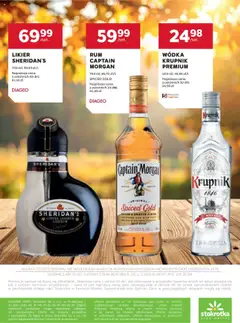 Stokrotka Gazetka - Oferta alkoholowa od 11.09.2025 | Strona: 16 | Produkty: Stokrotka, Captain Morgan, Alkohol, Wódka