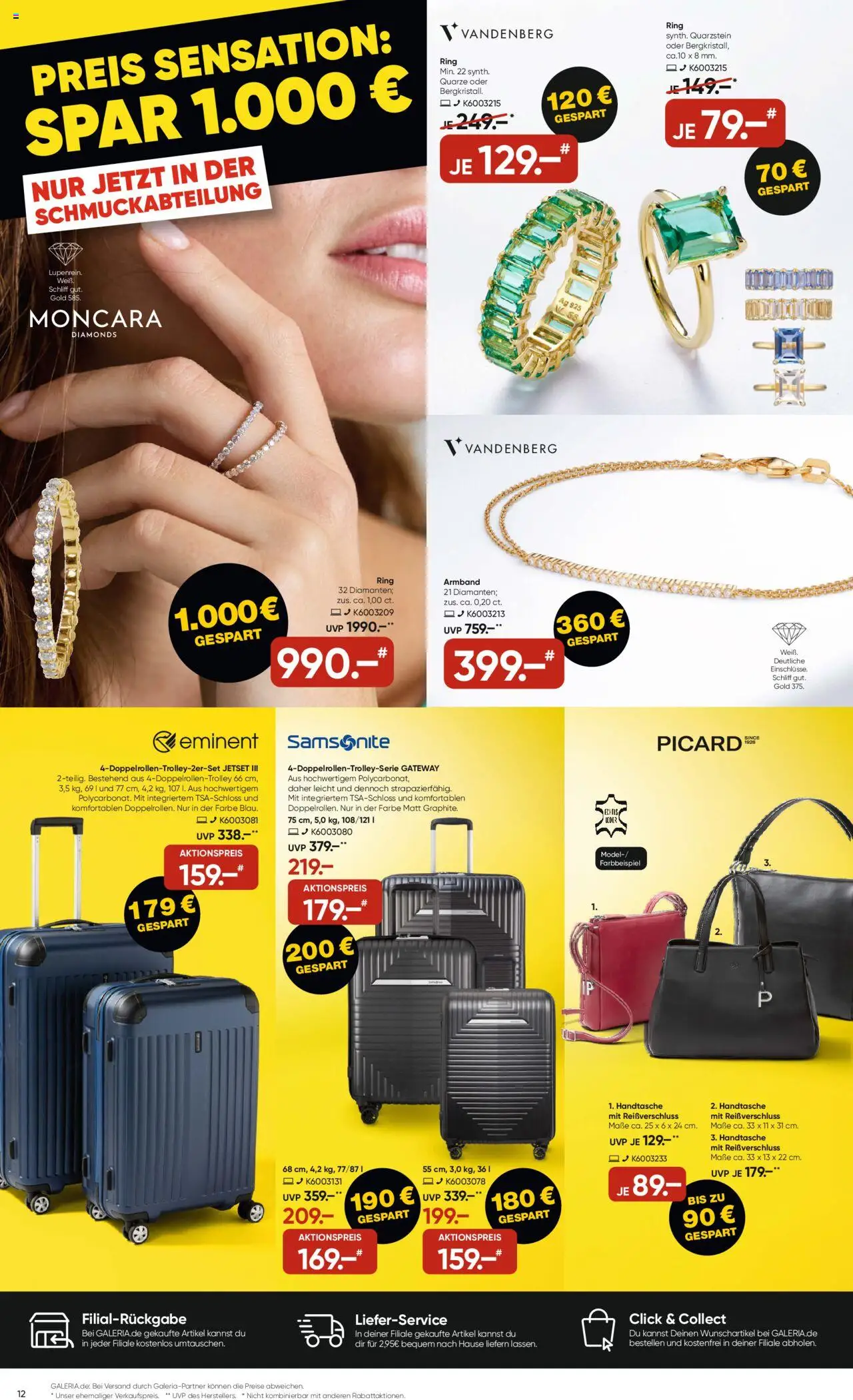 Galeria Karstadt Kaufhof Prospekt 	 – gültig ab 15.10.2025 | Seite: 12 | Produkte: Handtasche