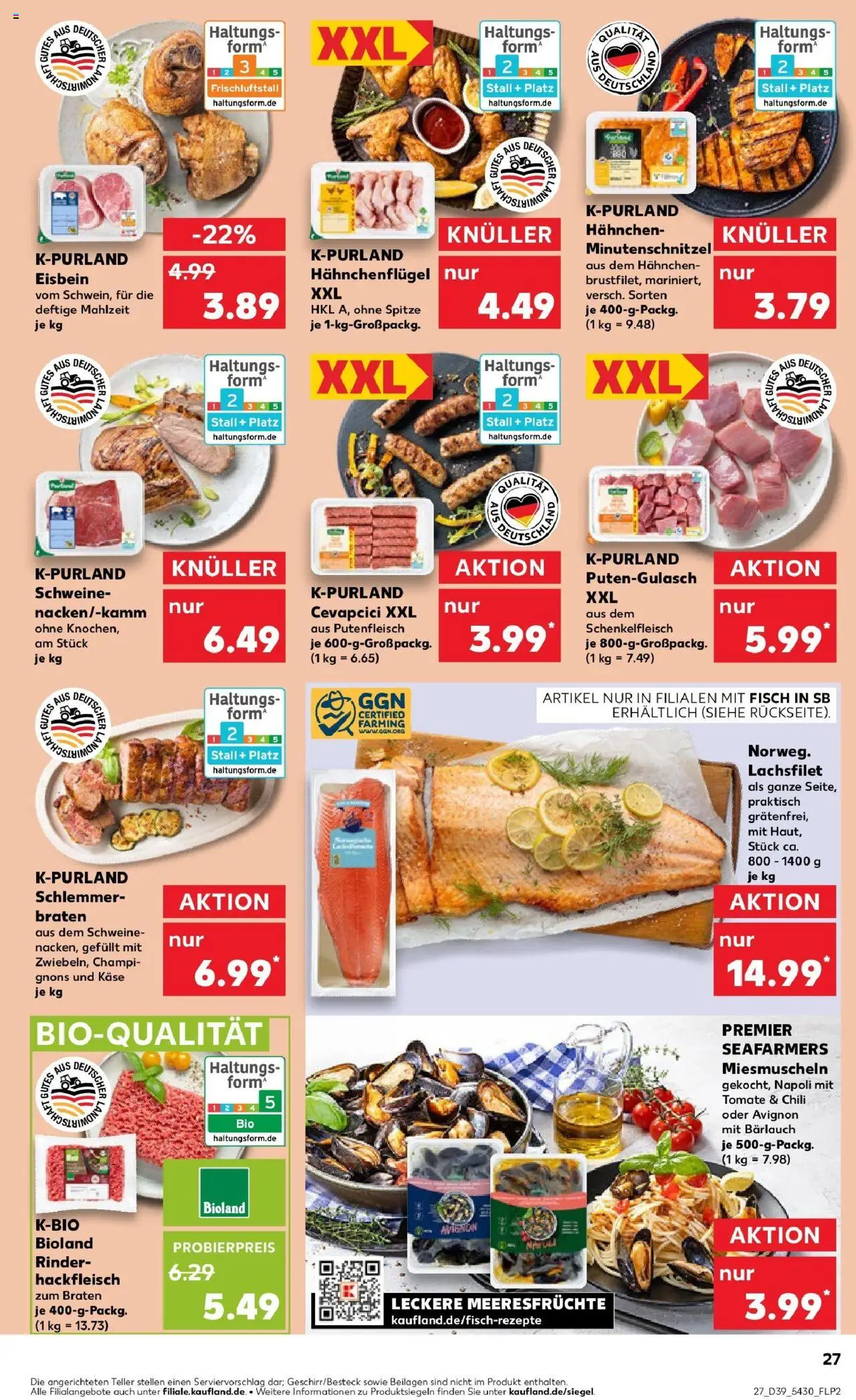 Kaufland prospekt Landau An Der Isar	 – gültig ab 28.09.2025 | Seite: 27 | Produkte: Hahnchen, Käse, Cevapcici, Chili