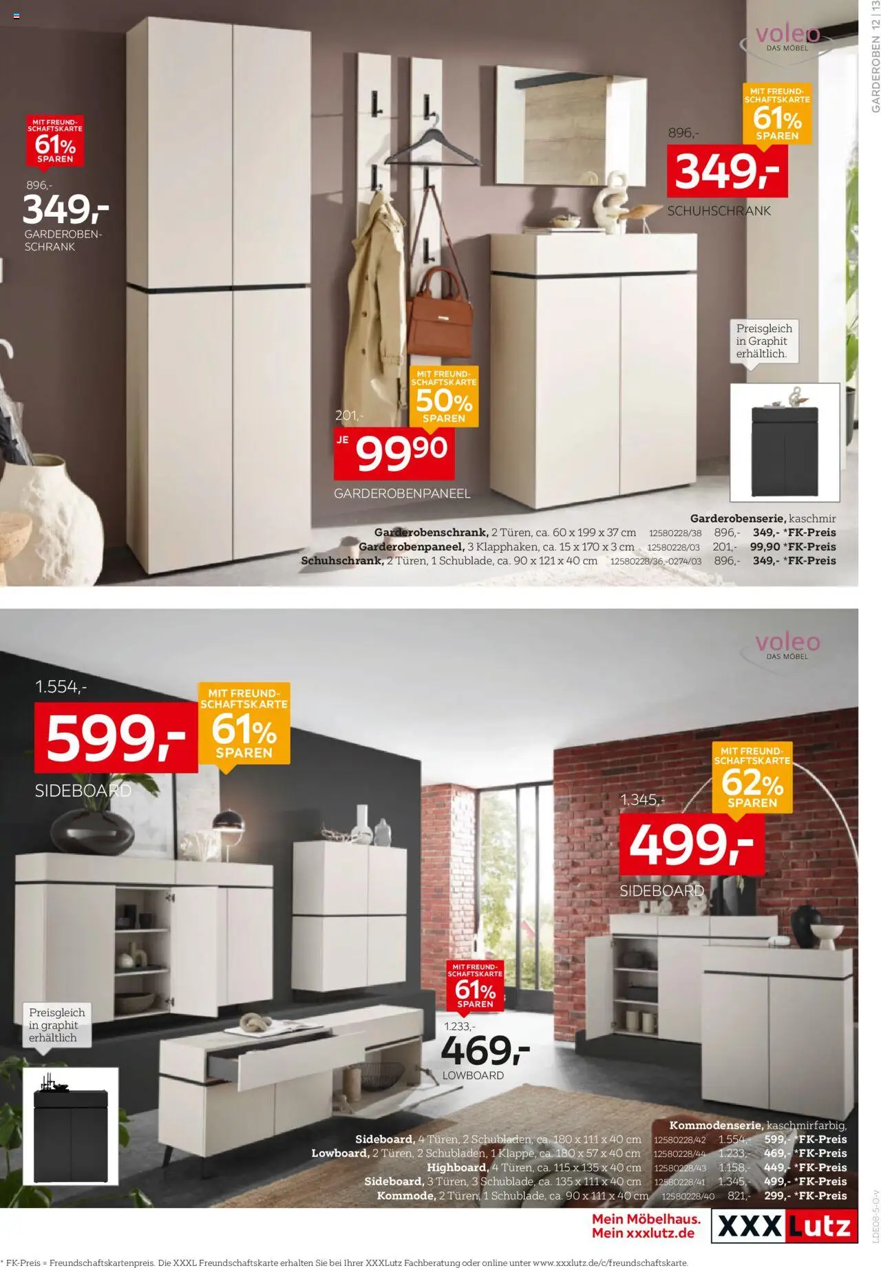XXXL Lutz  Aufbewahrung & Deko! - gültig ab dem 28.07.2025 | Seite: 13 | Produkte: Sideboard, Lowboard, Schrank