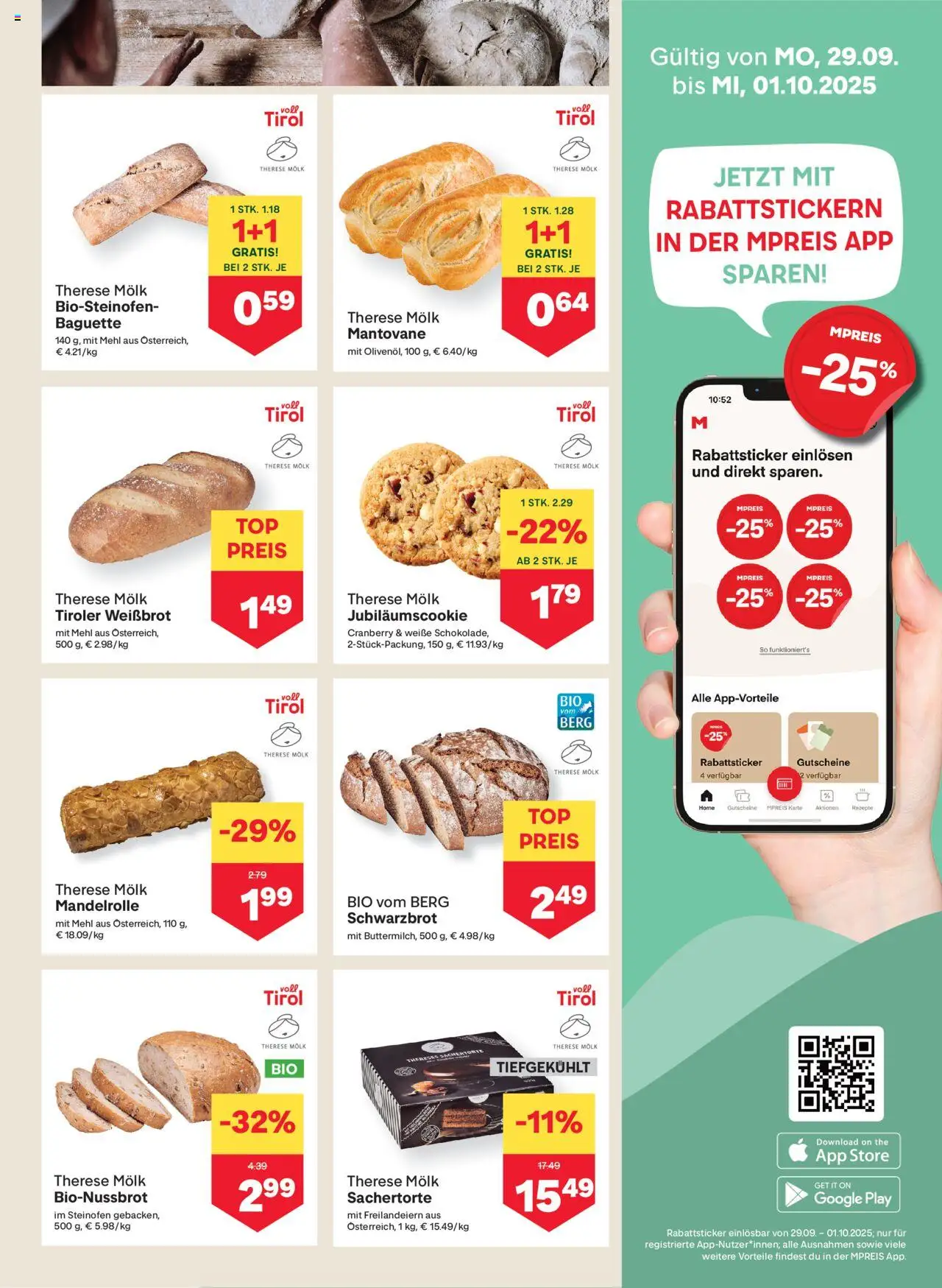 MPREIS Lenzing gültig ab 25.09.2025 | Seite: 5 | Produkte: Jääkaappipakastin