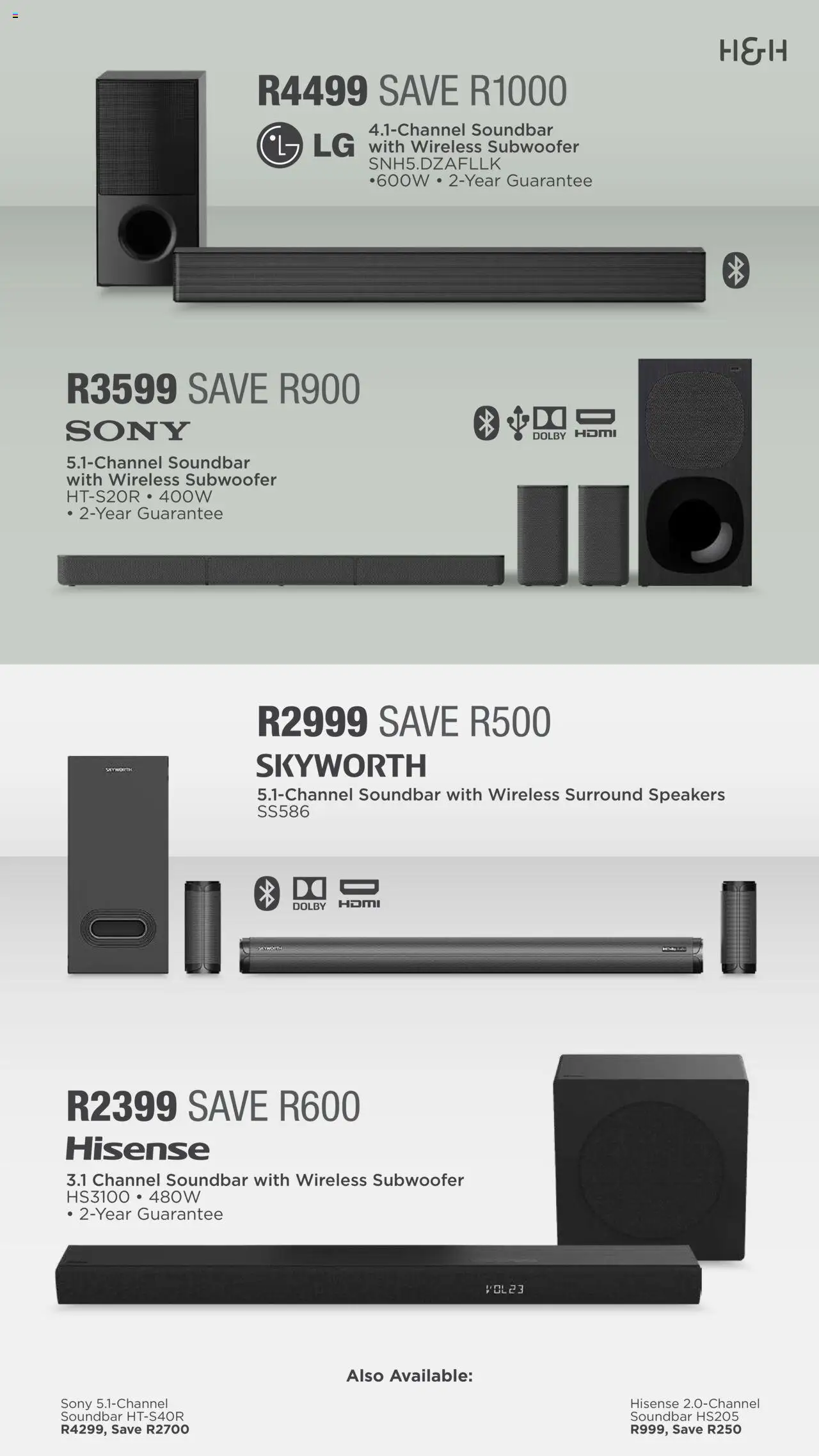 New House and Home catalogue – valid from 15.09.2025 | Page: 35 | Products: Soundbar, Subwoofer