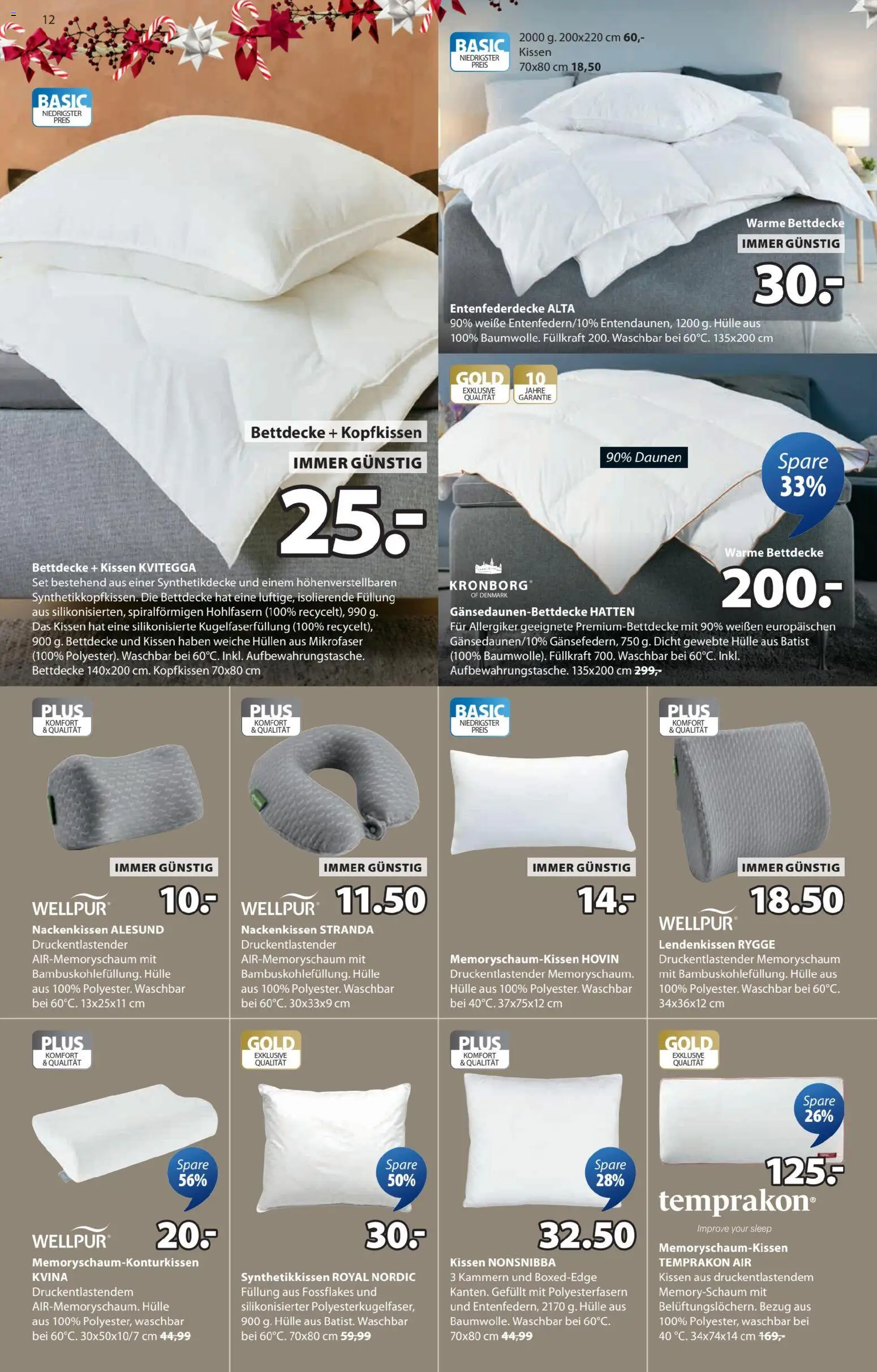 JYSK Angebote gültig ab 17.12.2025 | Seite: 12 | Produkte: Hülle, Kissen