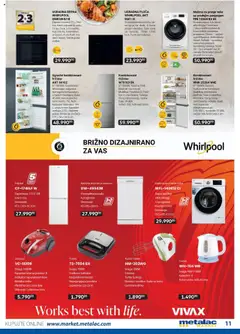 Metalac Market katalog - pregled Metalac Market kataloga - važi od 01.10.2025 | Strana: 11 | Proizvode: Mikser, Toster, Četka, Ručni mikser