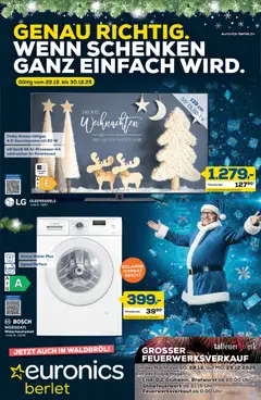 Euronics  Prospekt Berlet ab 22.12.2025 gültig