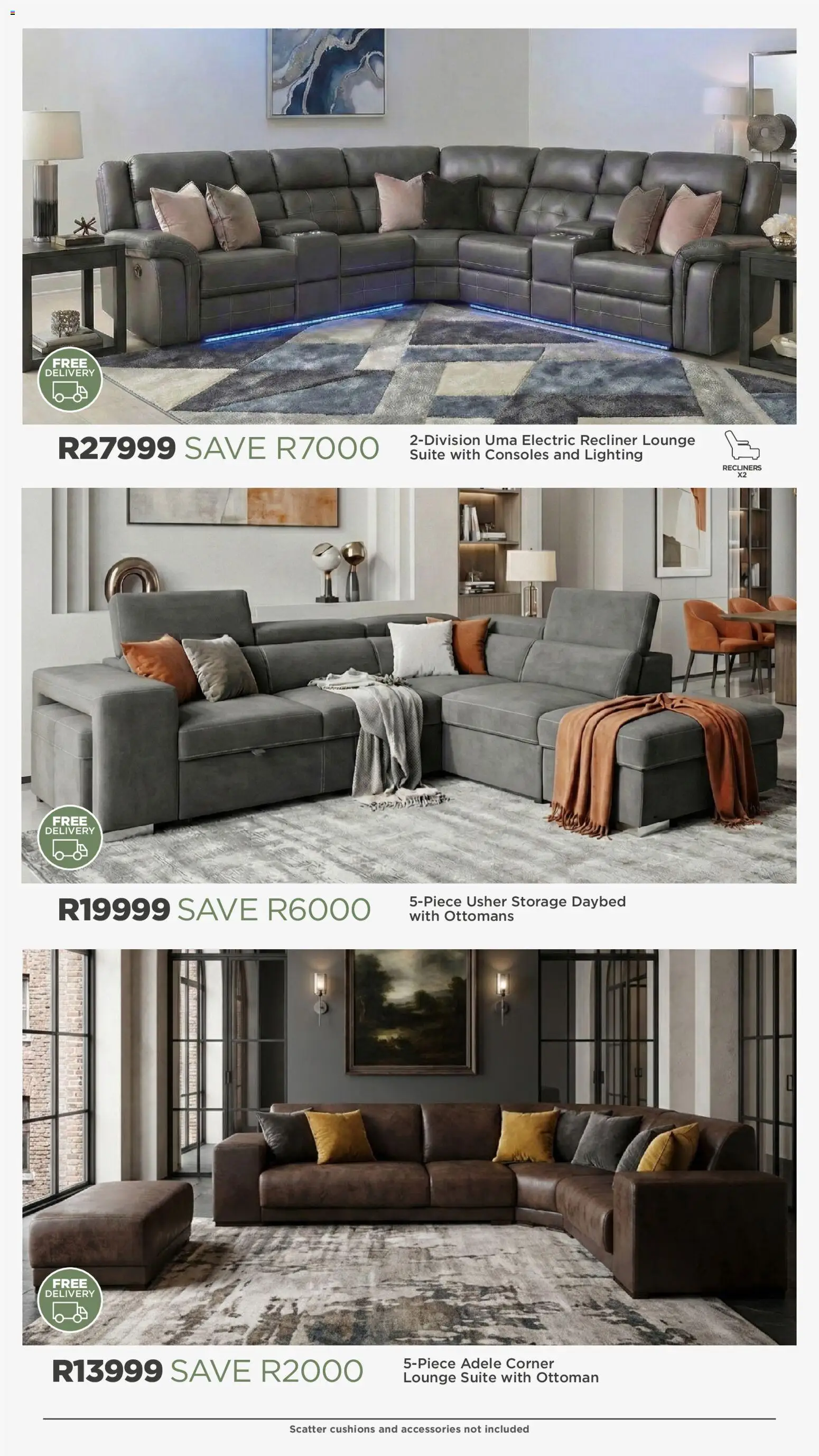 New House and Home catalogue – valid from 13.04.2026 | Page: 7 | Products: Lounge suite, Ottoman