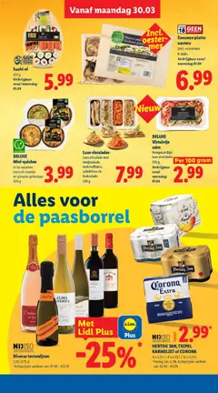 Sushi-ei, 423 g Verkrijgbaar vanaf woensdag 01.04 - Voorbeeld van een folder van Lidl, geldig van 30.03.2026 | Pagina: 26 | Producten: Spinazie, Sushi, Cheddar, Box
