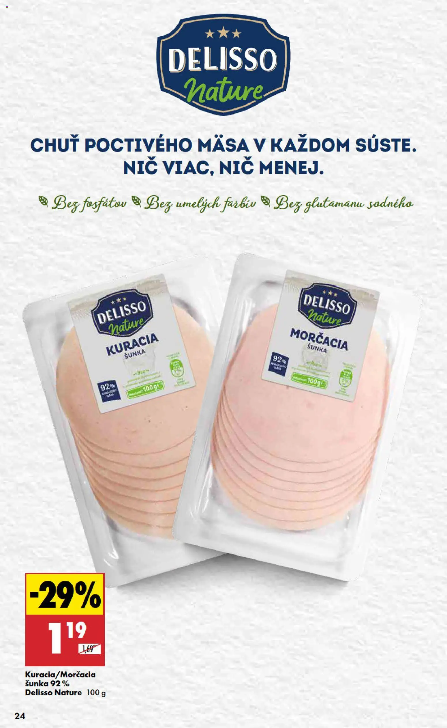 Nové Biedronka akcie – leták je platný od 08.01.2026 | Strana: 24 | Produkty: Šunka