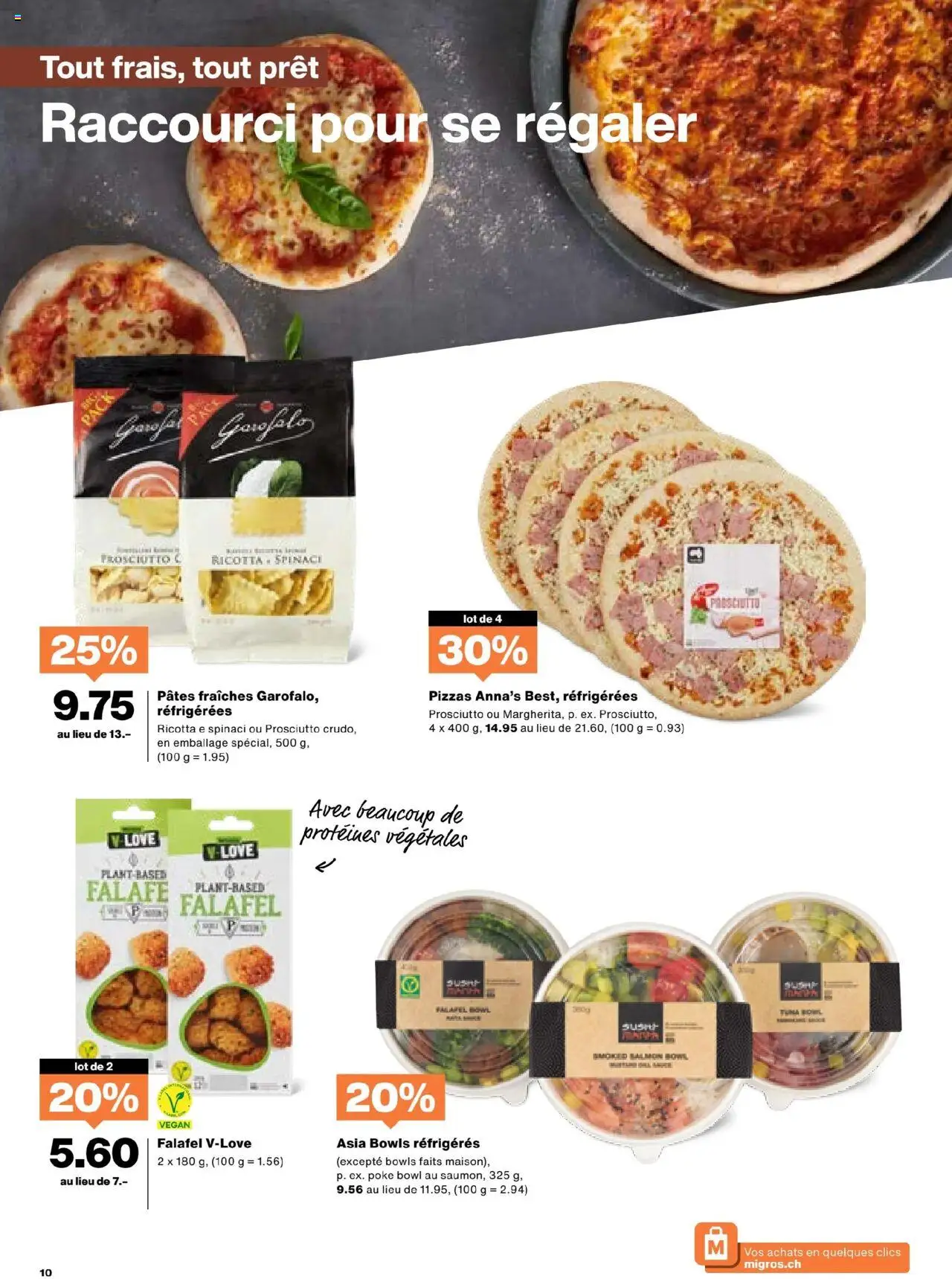 Migros Aktionen FR – gültig ab 21.10.2025 | Seite: 10 | Produkte: Pizza, Pasta