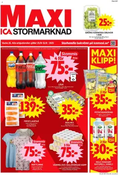 ICA Maxi - Järfälla - Förhandsvisning av reklamblad från butik ICA Maxi aktuell från 25.08.2025