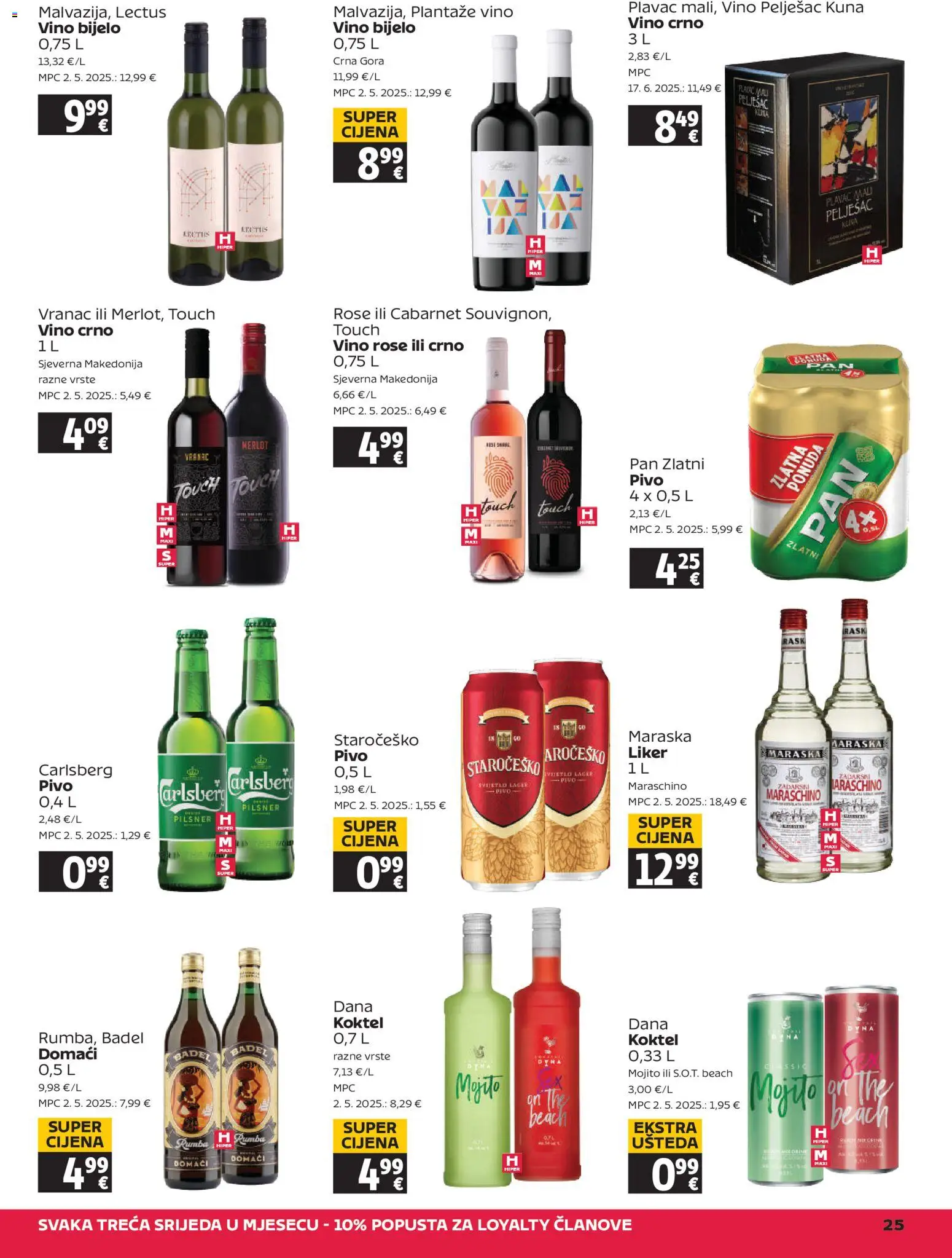 Tommy katalog | vrijedi od 11.12.2025 | Stranica: 25 | Proizvodi: Bijelo vino, Vino, Pivo, Liker
