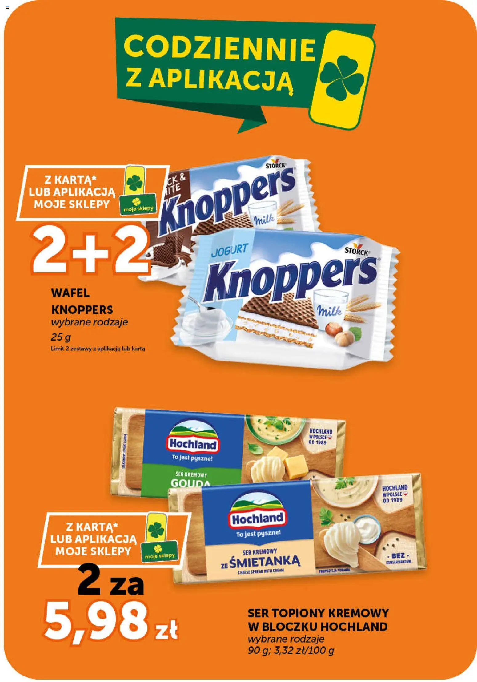 Euro Sklep gazetka - Market od 16.04.2026 | Strona: 9 | Produkty: Knoppers, Karta, Ser topiony, Ser