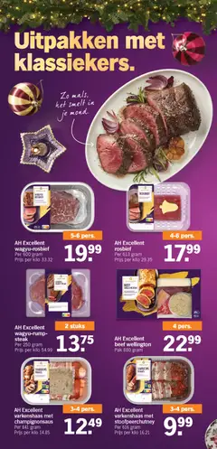 AH Excellent varkenshaas met champignonsaus, Varkenshaas met champignonsaus, 841 gram - Voorbeeld van een folder van Albert Heijn, geldig van 27.12.2025 | Pagina: 45