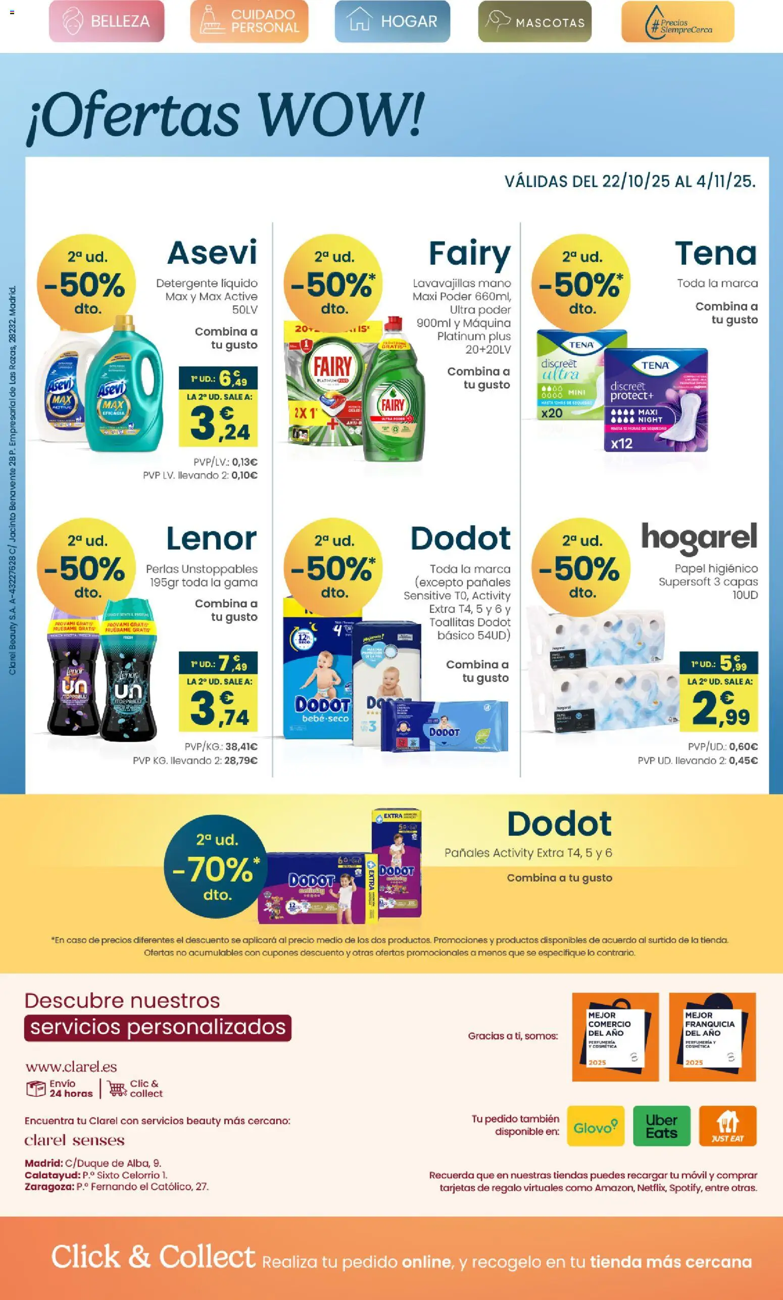 Clarel - folleto │ válido desde el 22.10.2025 | Página: 16 | Productos: Detergente, Papel higienico, Detergente líquido, Lavavajillas