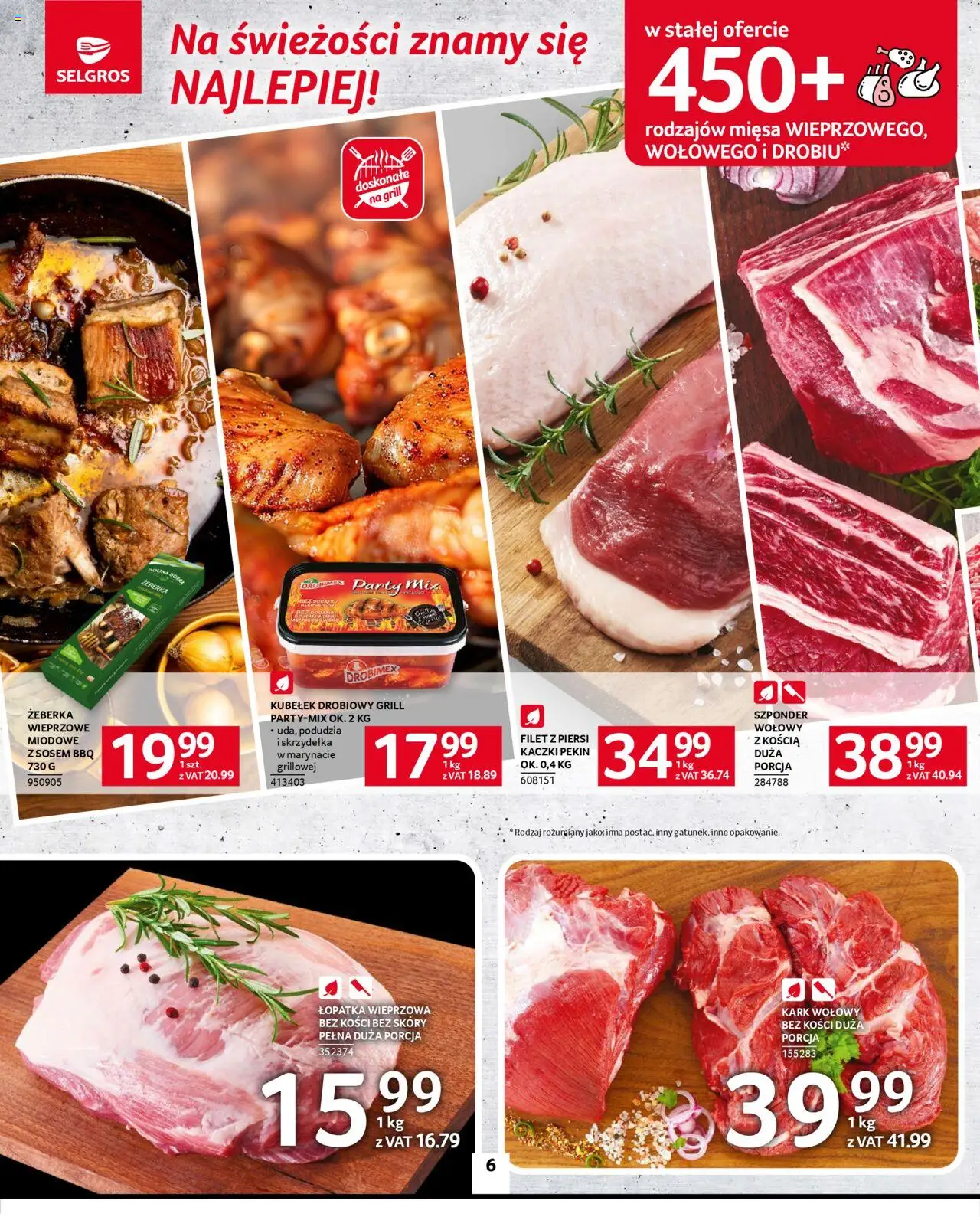 Selgros cash&carry Gazetka od 05.06.2025 | Strona: 6 | Produkty: Piersi, Grill, Łopatka wieprzowa