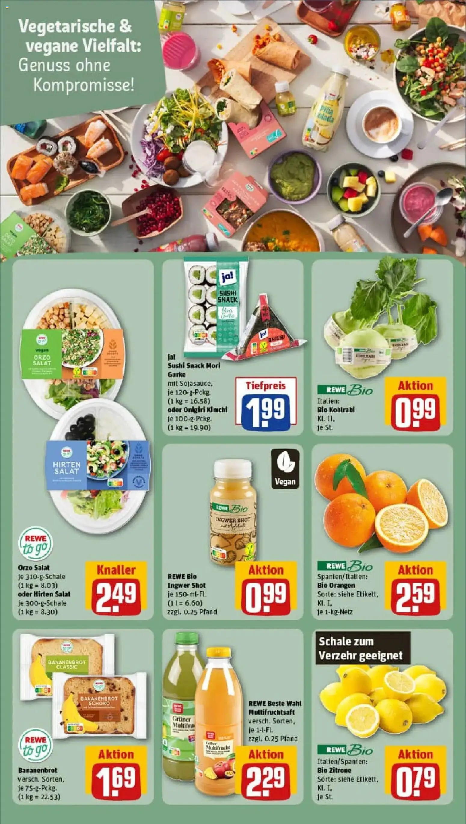 Rewe prospekt Berlin / Kreuzberg	 – gültig ab 18.01.2026 | Seite: 16 | Produkte: Kohlrabi, Orangen, Zitrone, Salat
