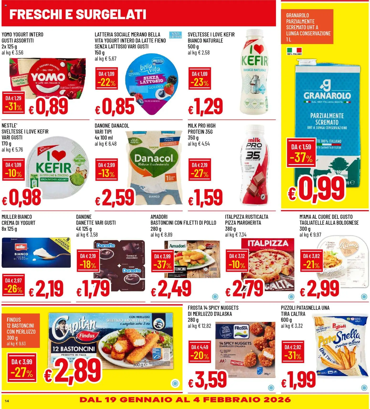 Volantino Galassia del 15.01.2026 | Pagina: 14 | Prodotti: Tè, Merluzzo, Nuggets, Lime