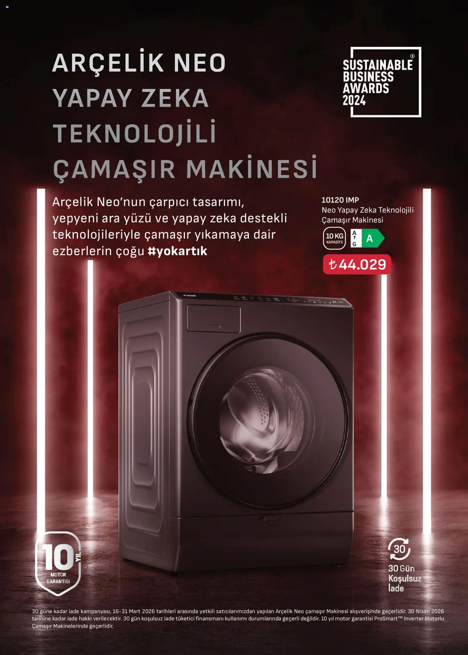 Arçelik Katalog - 16.03.2026 tarihinden itibaren geçerlidir | Sayfa: 19 | Ürünler: Çamaşır makinesi