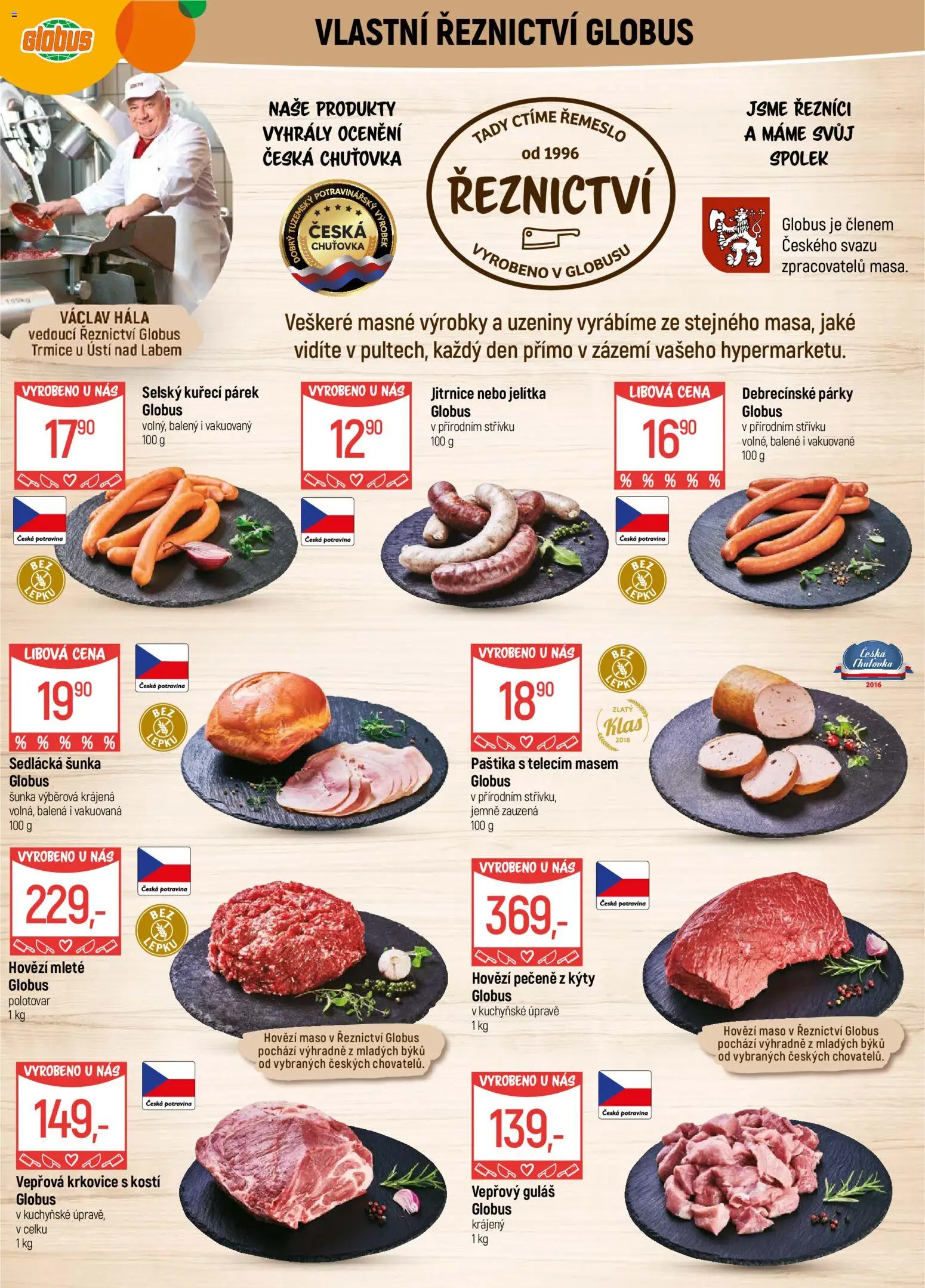 Globus leták - Trmice od 05.11.2025 | Strana: 5 | Produkty: Párky, Maso, Krkovice, Paštika