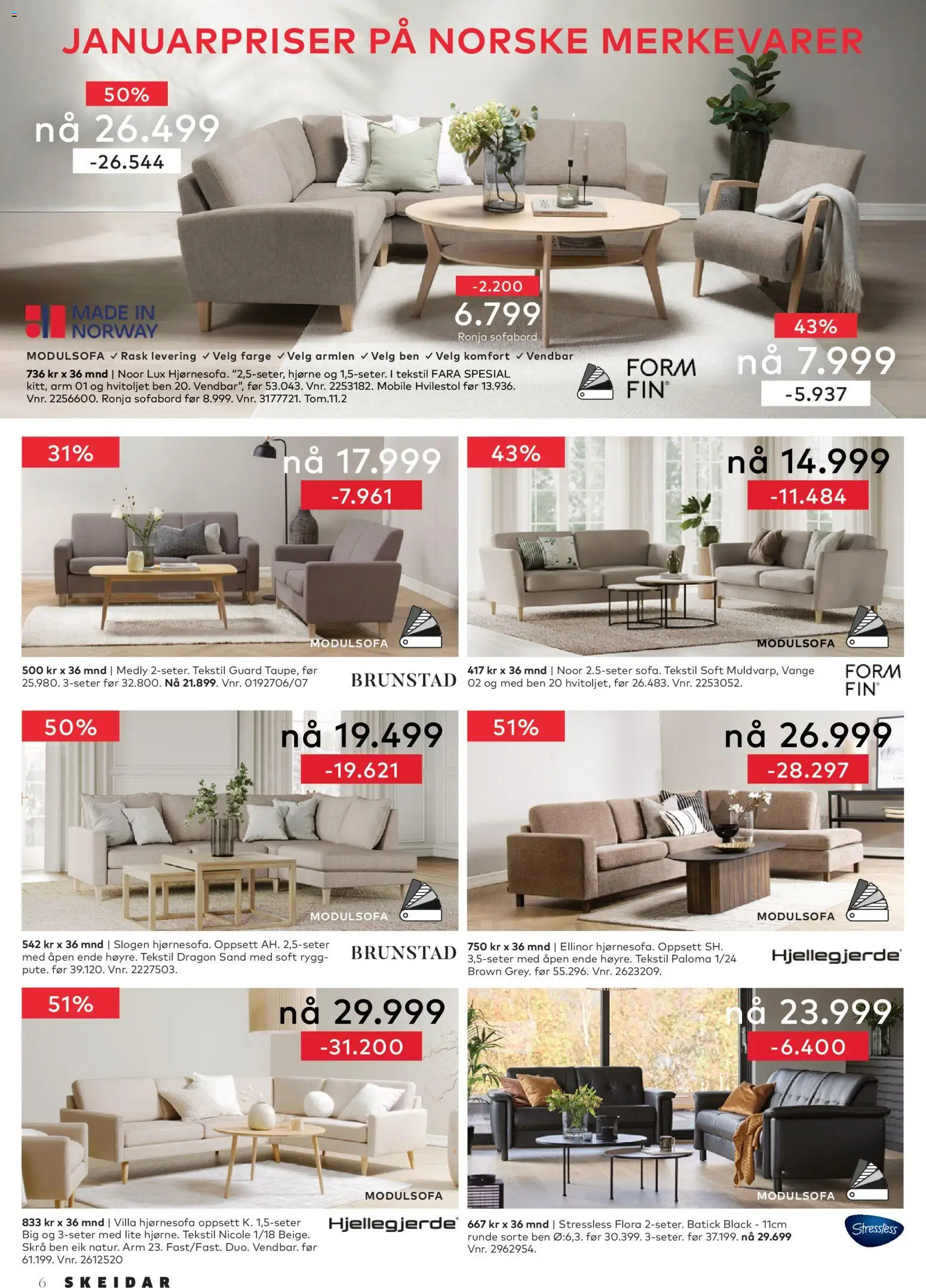 {H1} | Side: 6 | Produkter: Hvilestol