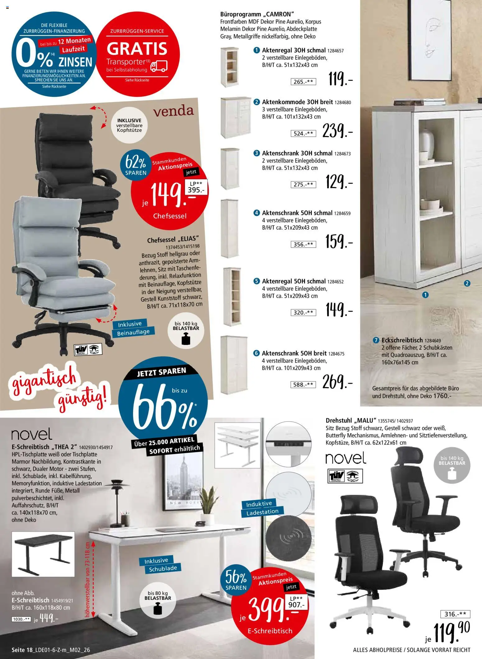 Zurbrüggen Z2 unschlagbar günstig – gültig ab 27.01.2026 | Seite: 38 | Produkte: Chefsessel, Aktenregal