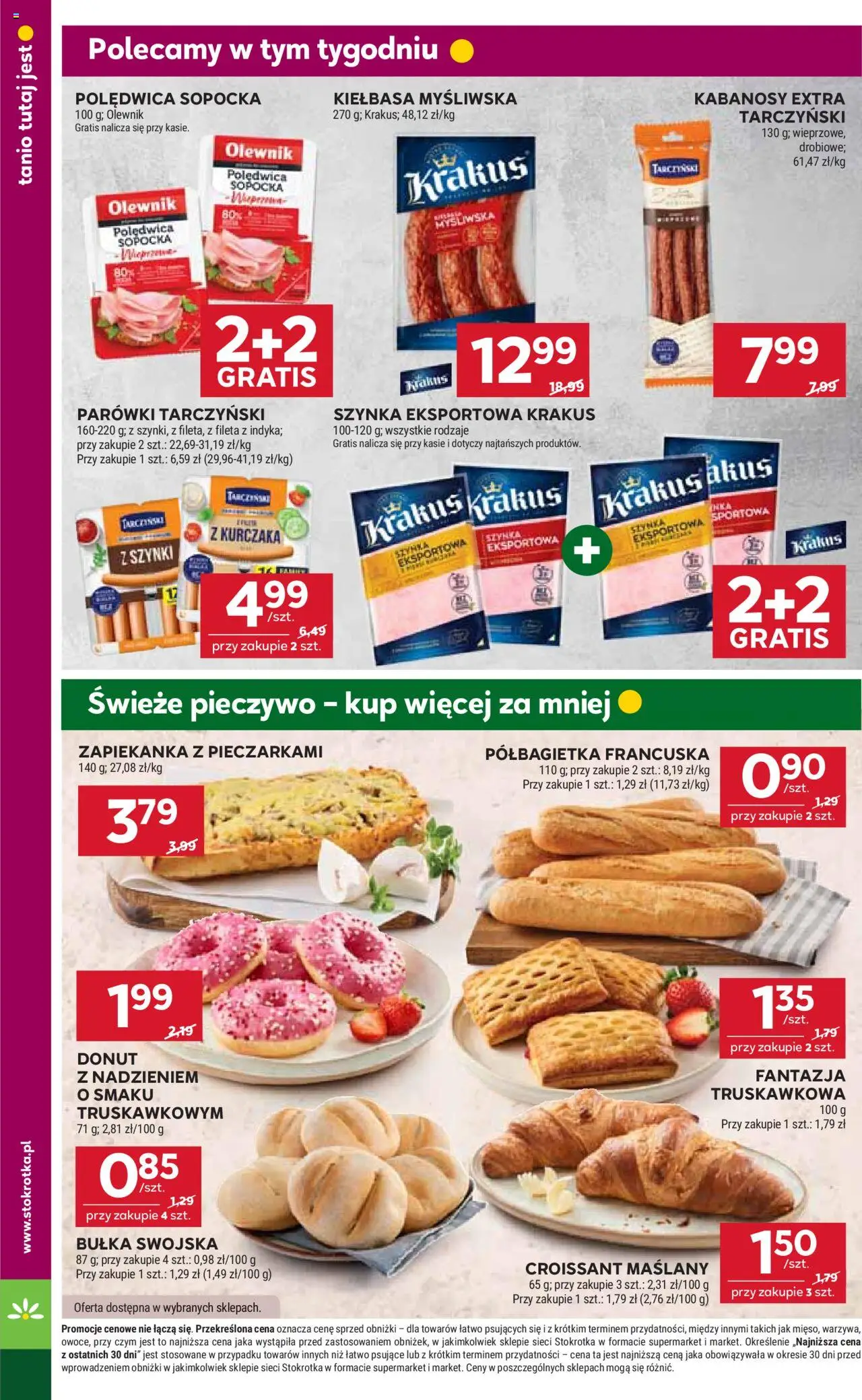 Stokrotka Gazetka od 18.09.2025 | Strona: 16 | Produkty: Kiełbasa, Stokrotka, Parówki tarczyński, Donut