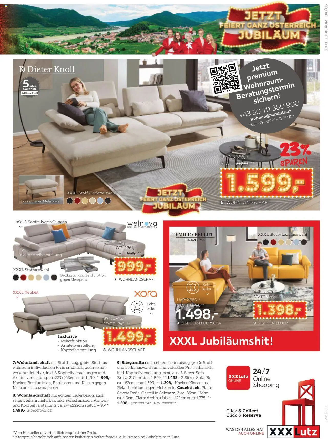 XXXLutz Jubiläum geschenke gültig ab 26.08.2025 | Seite: 5 | Produkte: Uhr, Kissen