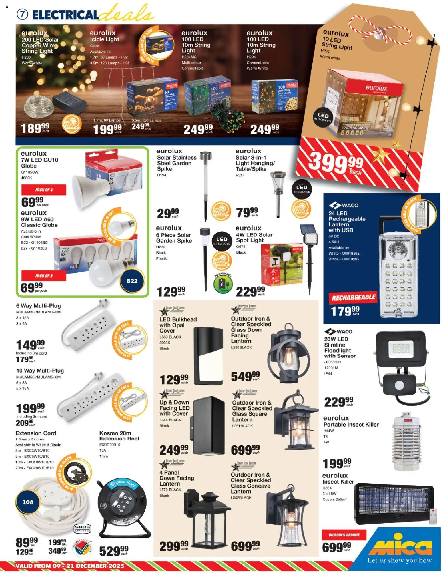 New MICA catalogue – valid from 09.12.2025 | Page: 7 | Products: USB, Globe, Iron, Light