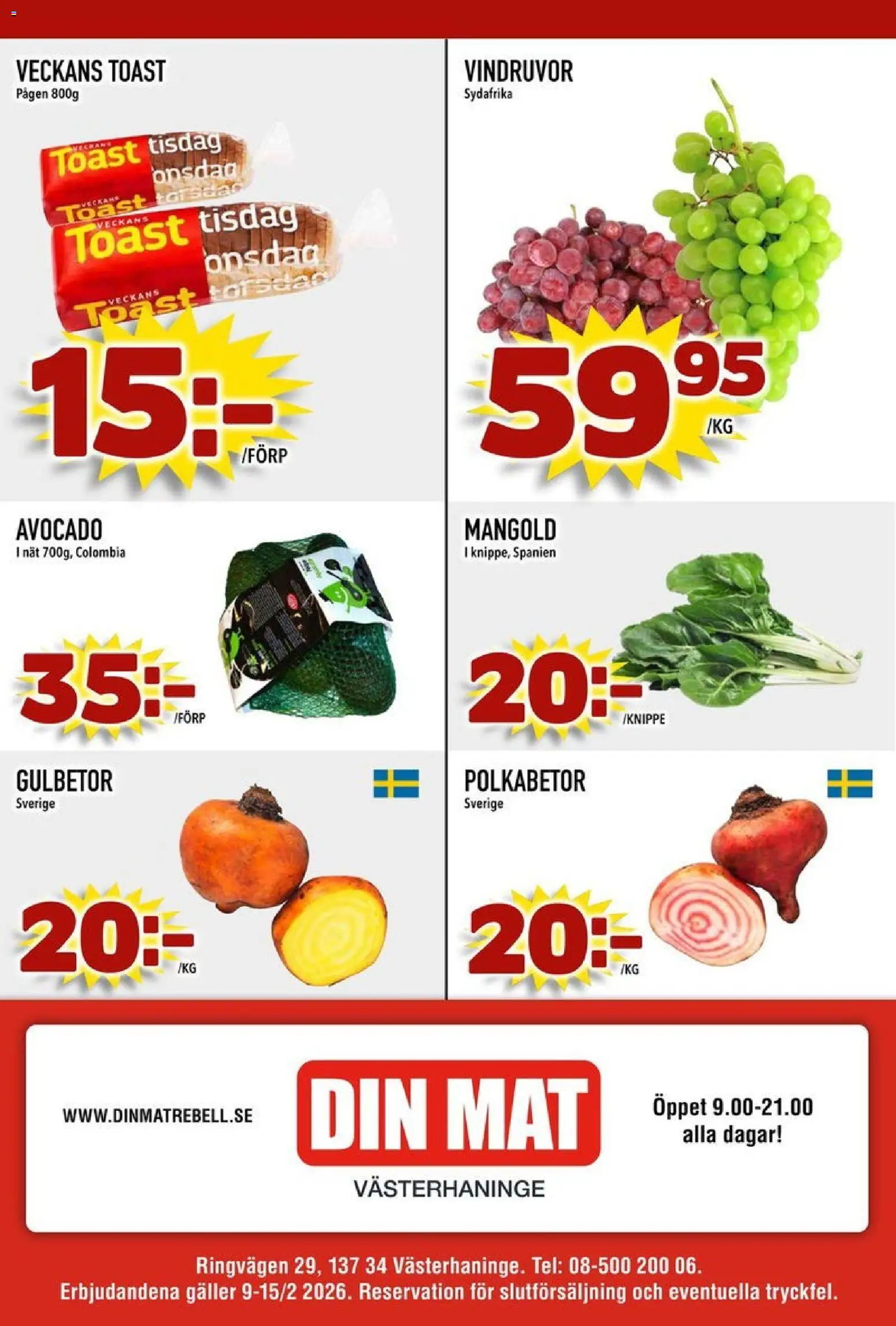 Din Mat reklamblad aktuell från 09.02.2026 | Sida: 8