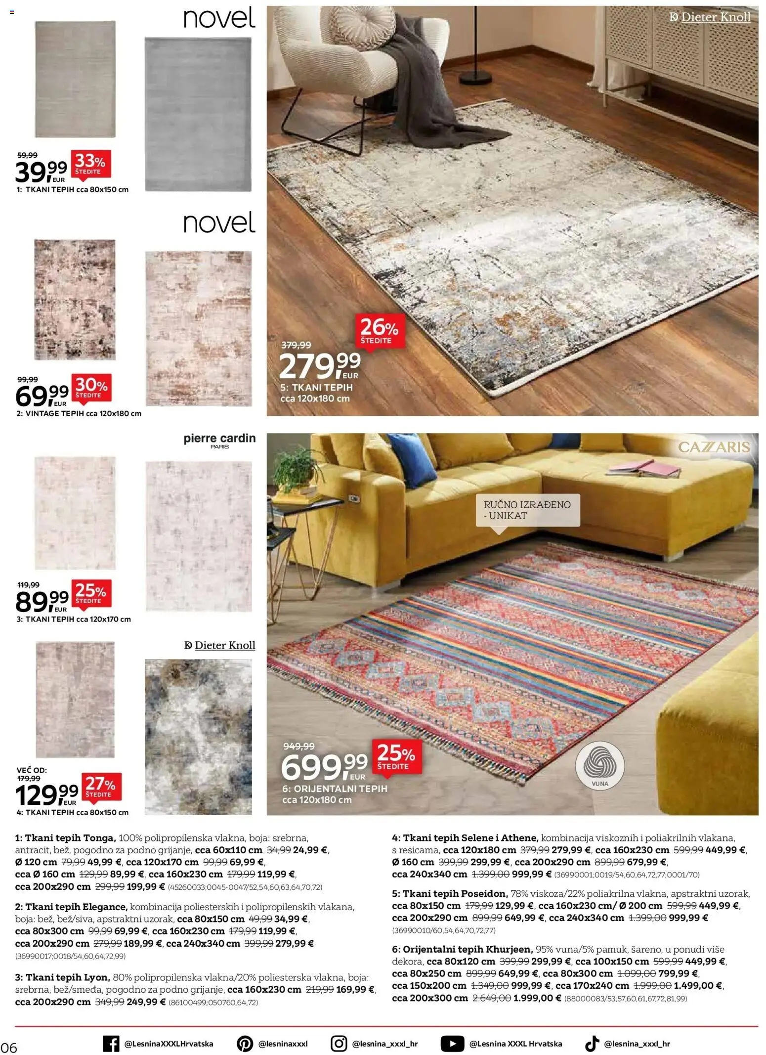 Lesnina katalog | vrijedi od 30.03.2026 | Stranica: 6 | Proizvodi: Tepih