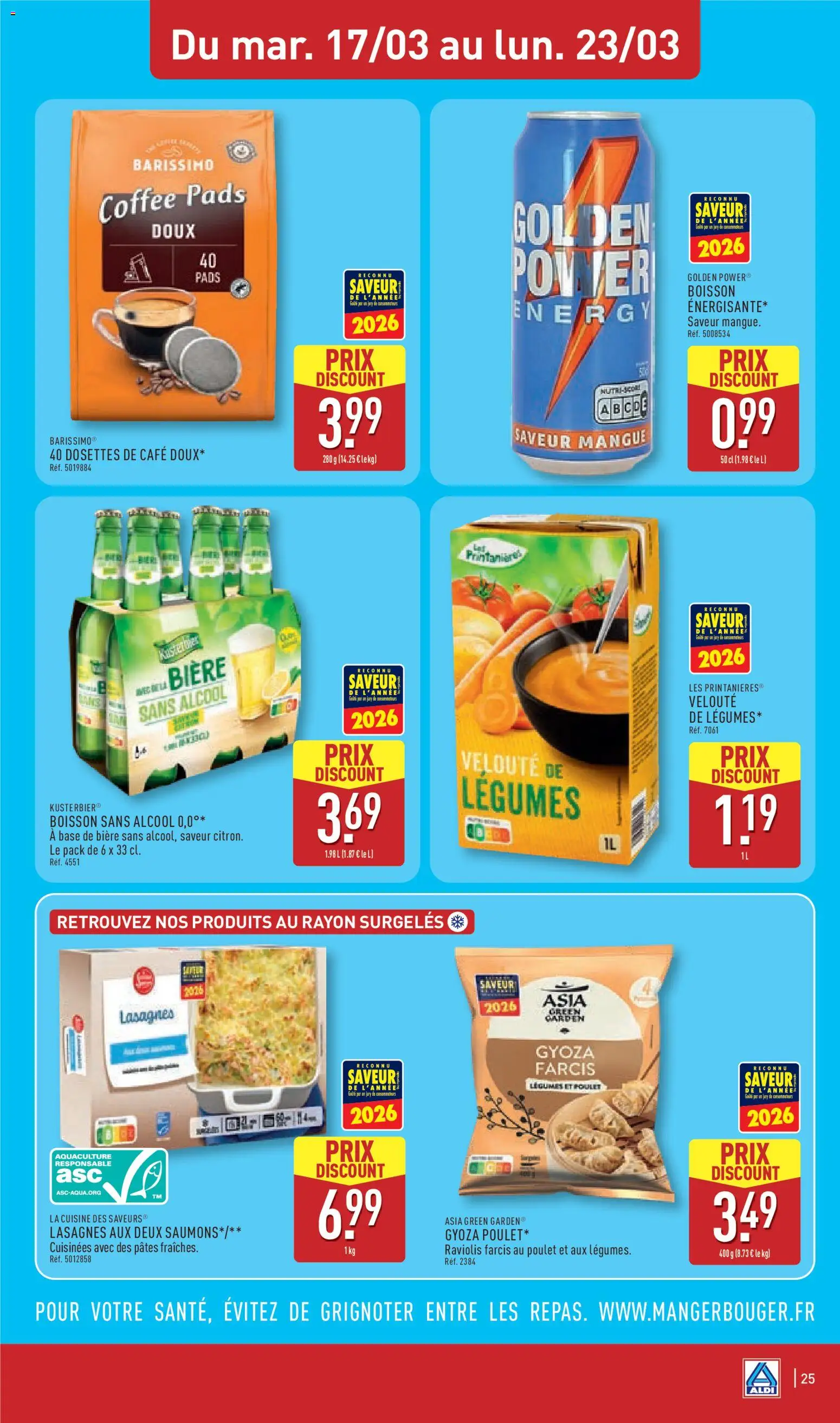 {H1} | Page: 27 | Produits: Mangue, Base, Raviolis, Café