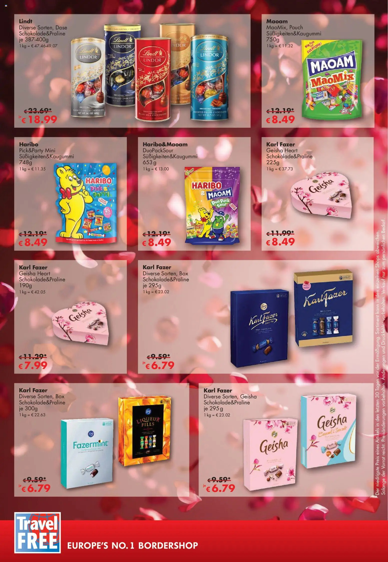 Travel Free Angebote – gültig ab 01.02.2026 | Seite: 2 | Produkte: Haribo, Box, Lindt