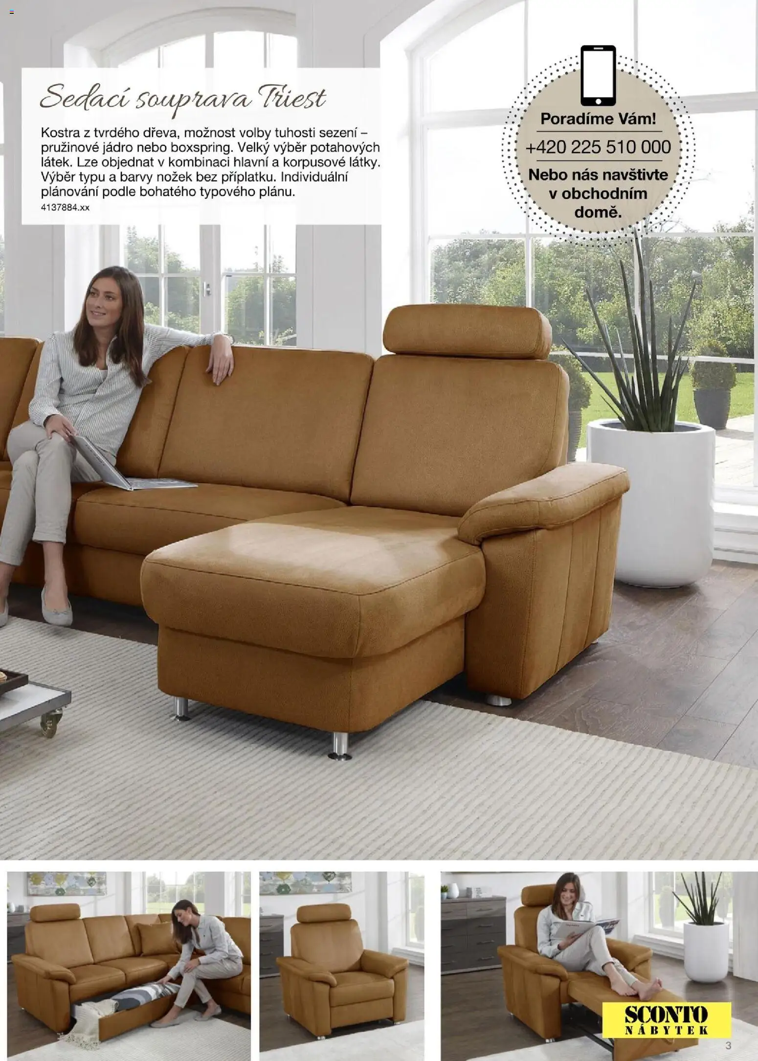 Sconto nábytek katalog - Sedačky Polipol od 01.01.2025 | Strana: 3 | Produkty: Sedací souprava, Nábytek, Barvy