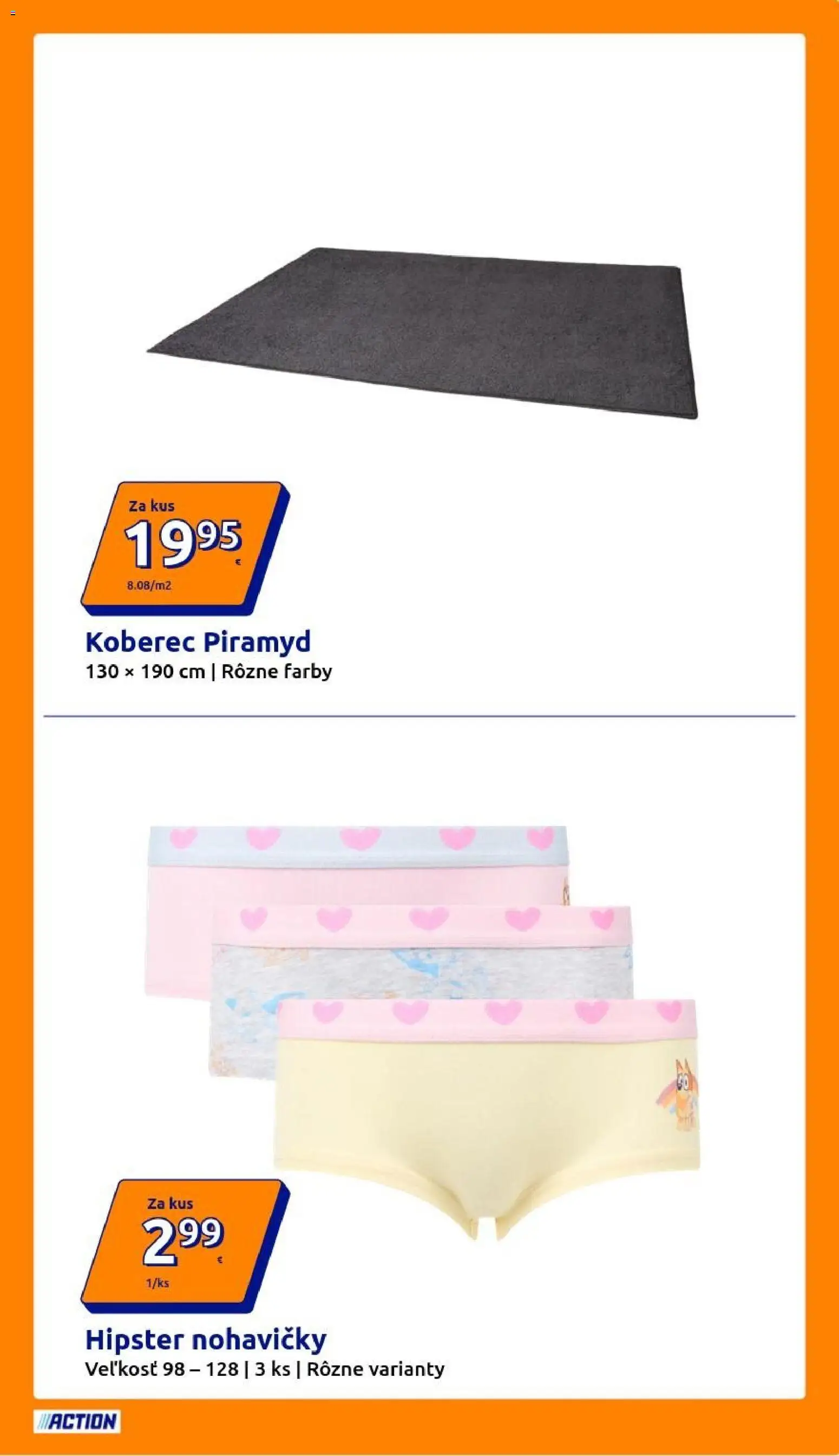 Nové Action akcie – leták je platný od 15.04.2026 | Strana: 15 | Produkty: Koberec, Nohavičky